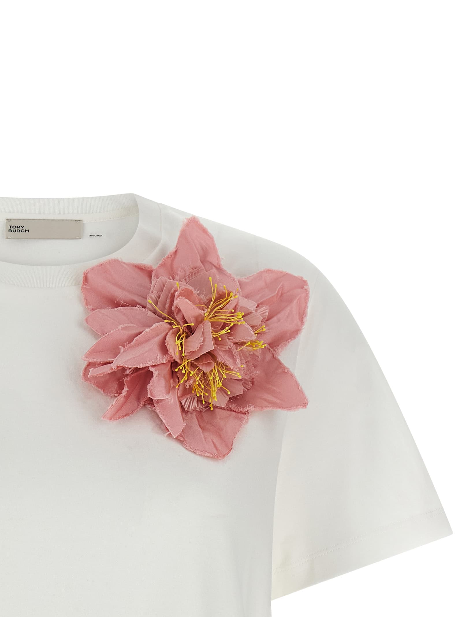 'Floral Applique' T-shirt - мініатюра 3