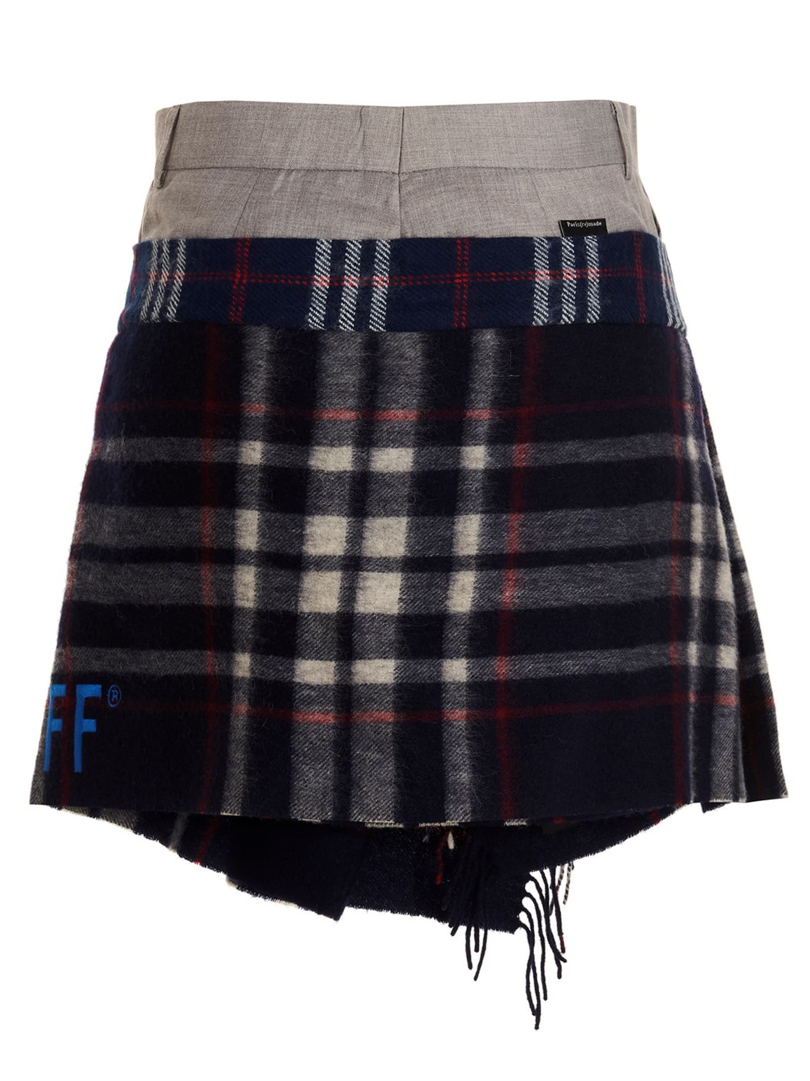 'Check Scarf Reworked' skirt - мініатюра 2