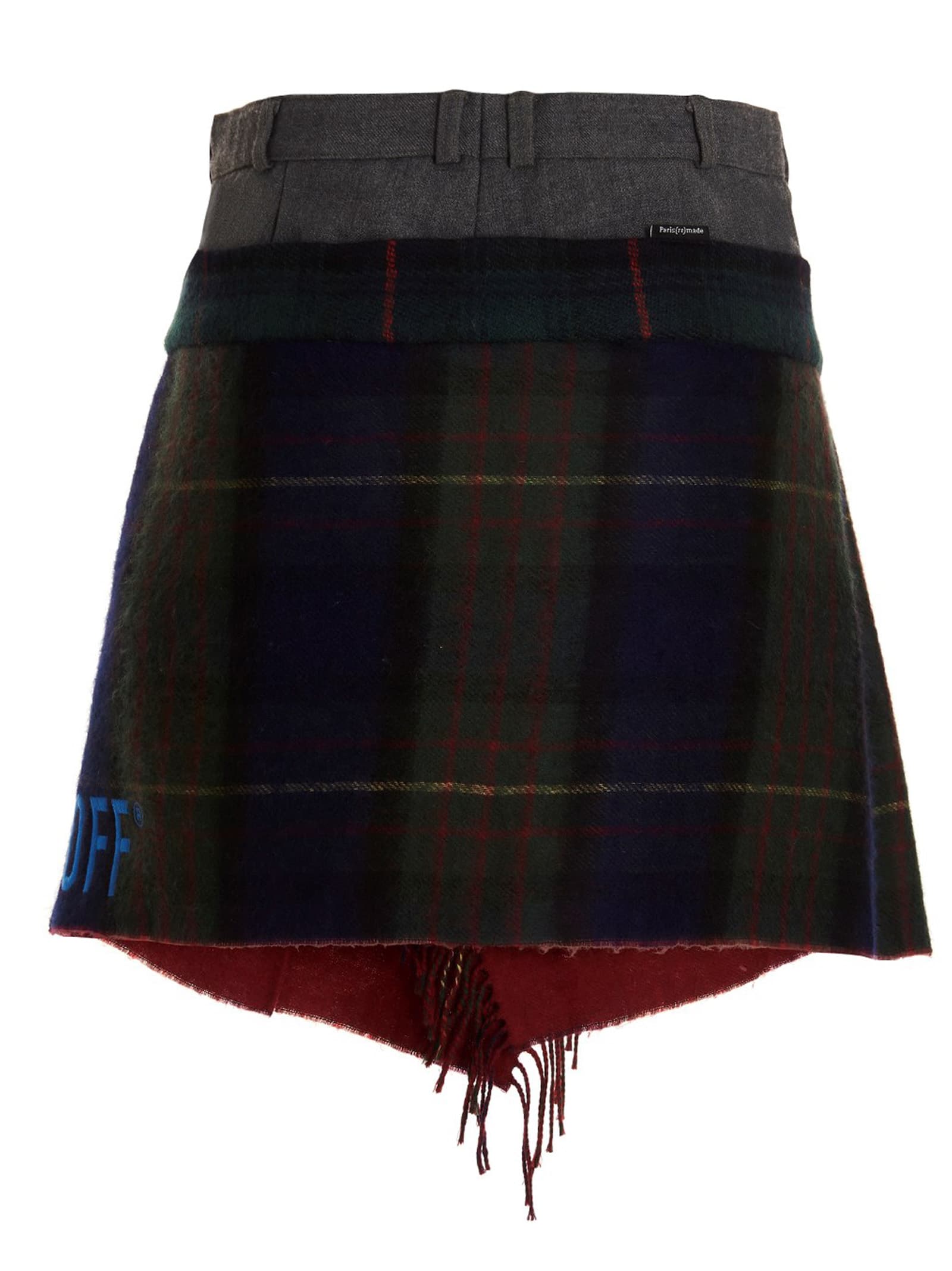 'Check Scarf Reworked' skirt - мініатюра 6