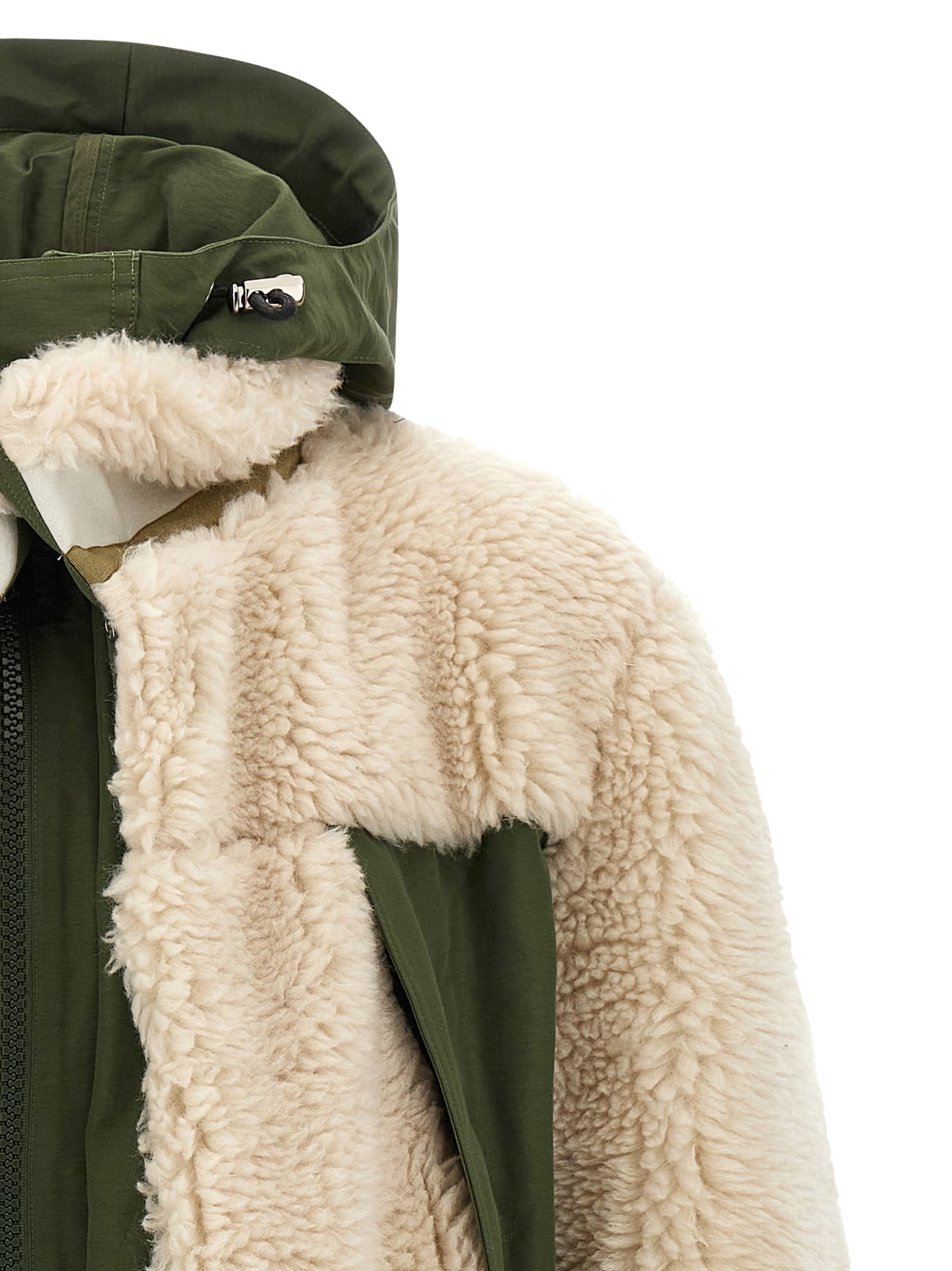 Faux shearling parka - мініатюра 3