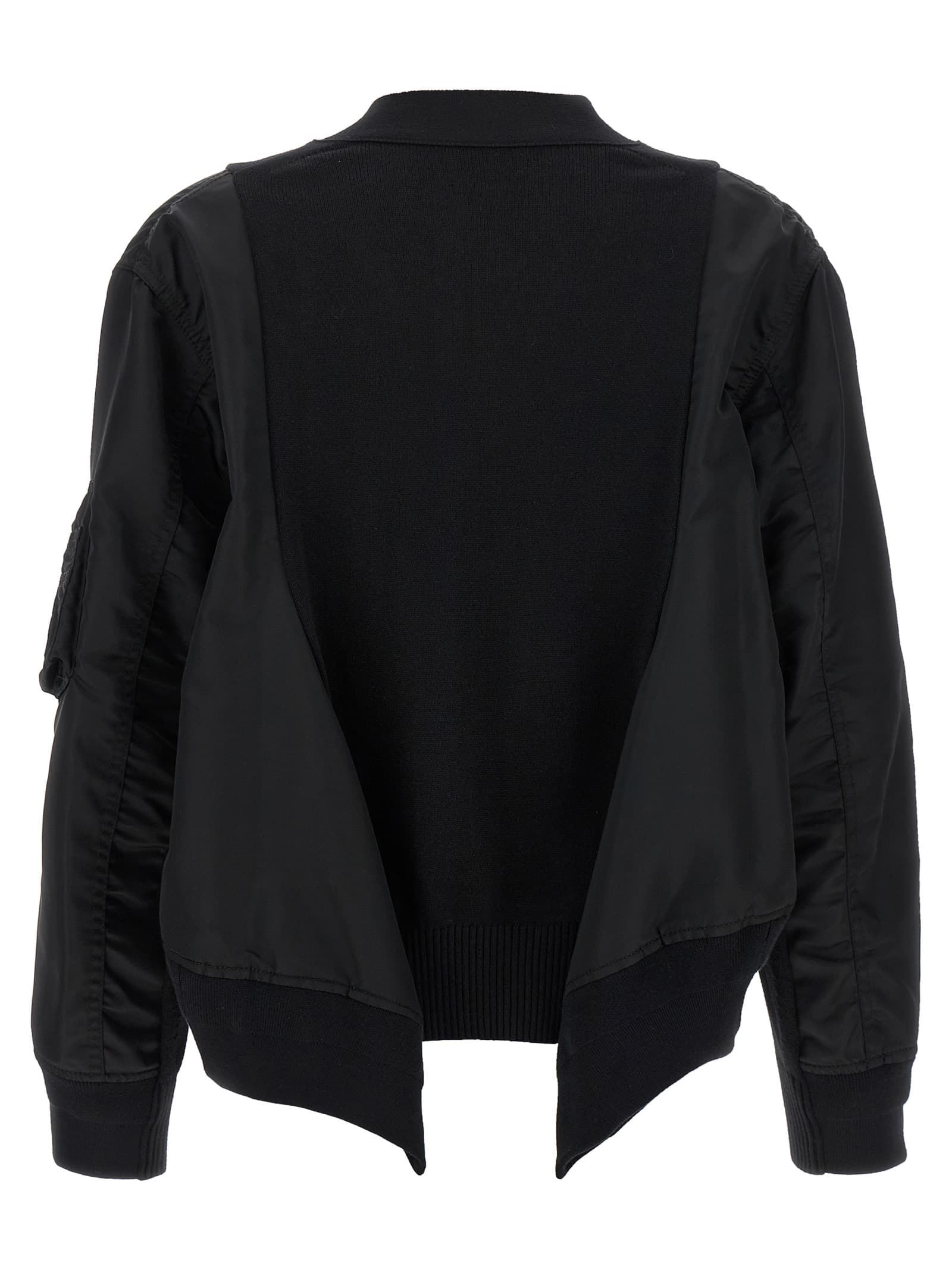 Nylon insert cardigan - мініатюра 2