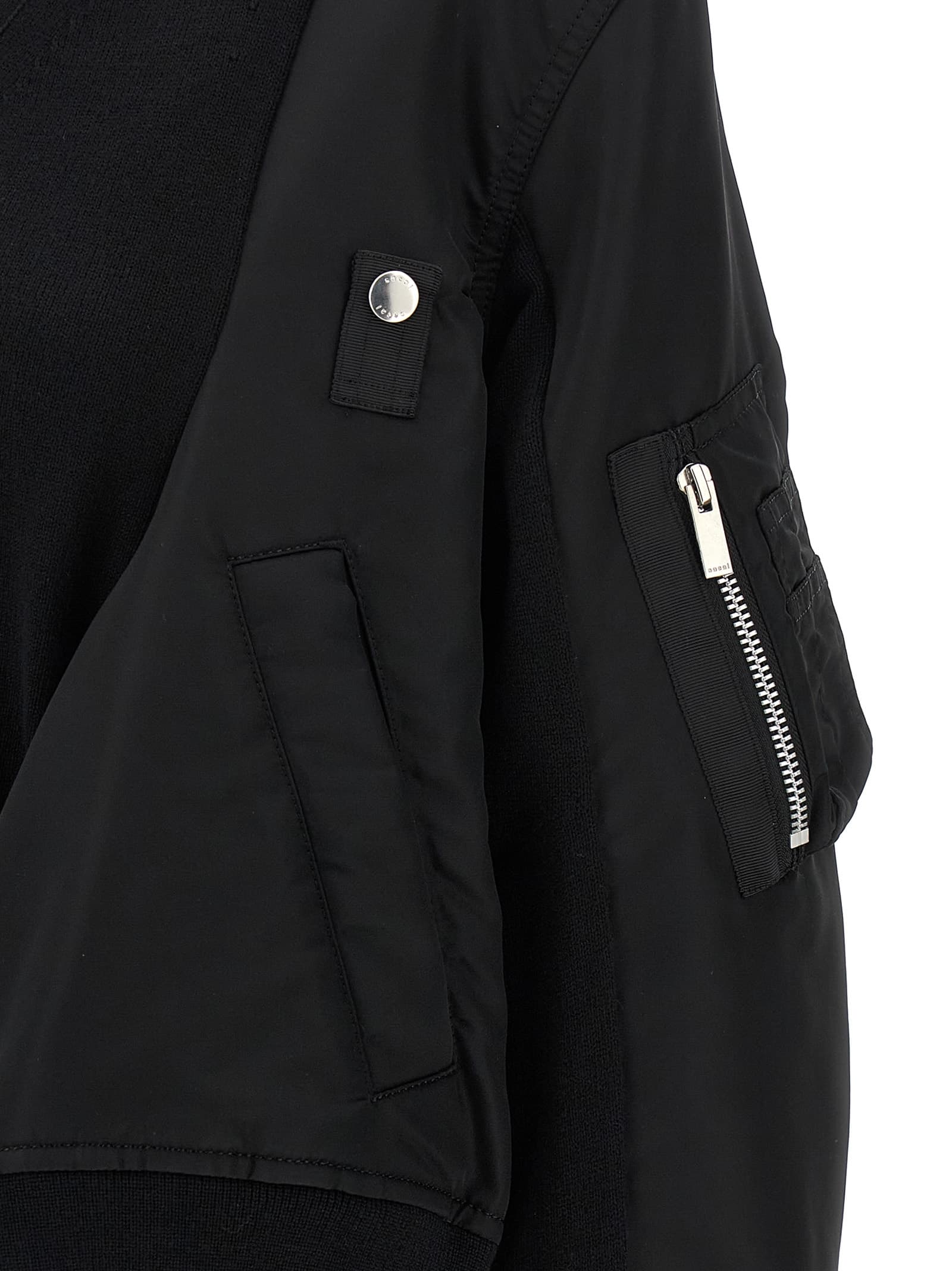 Nylon insert cardigan - мініатюра 4