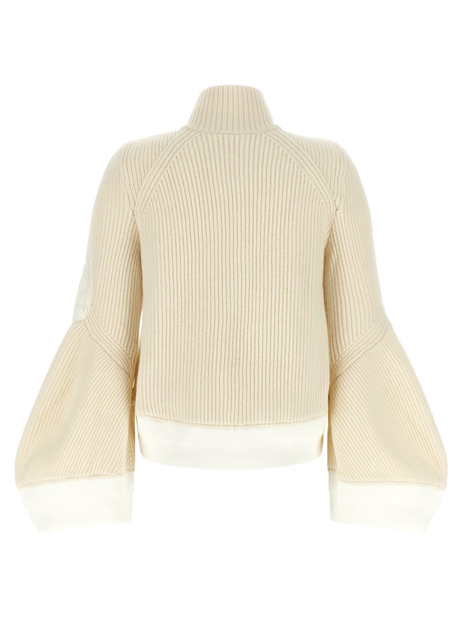 'Nylon Twill x Wool Knit' blouson - мініатюра 2