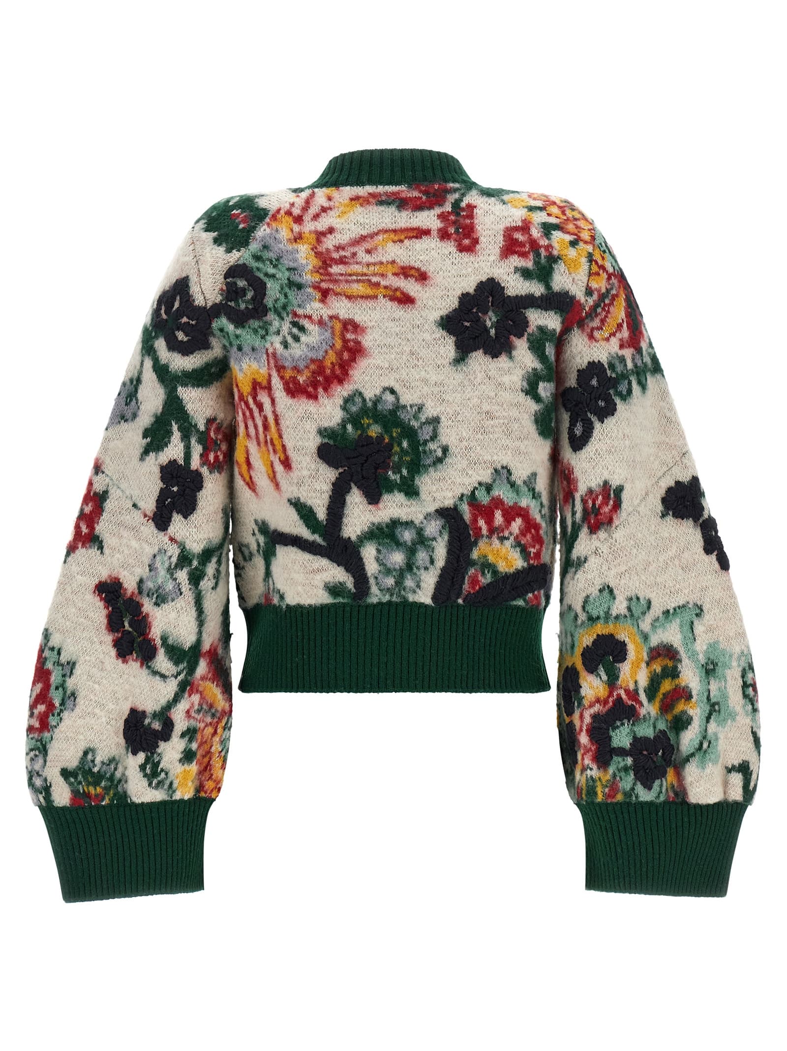 Floral jacquard blouson - мініатюра 2