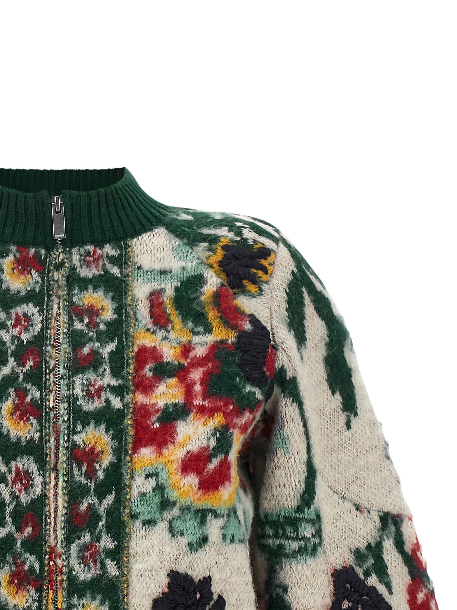 Floral jacquard blouson - мініатюра 3