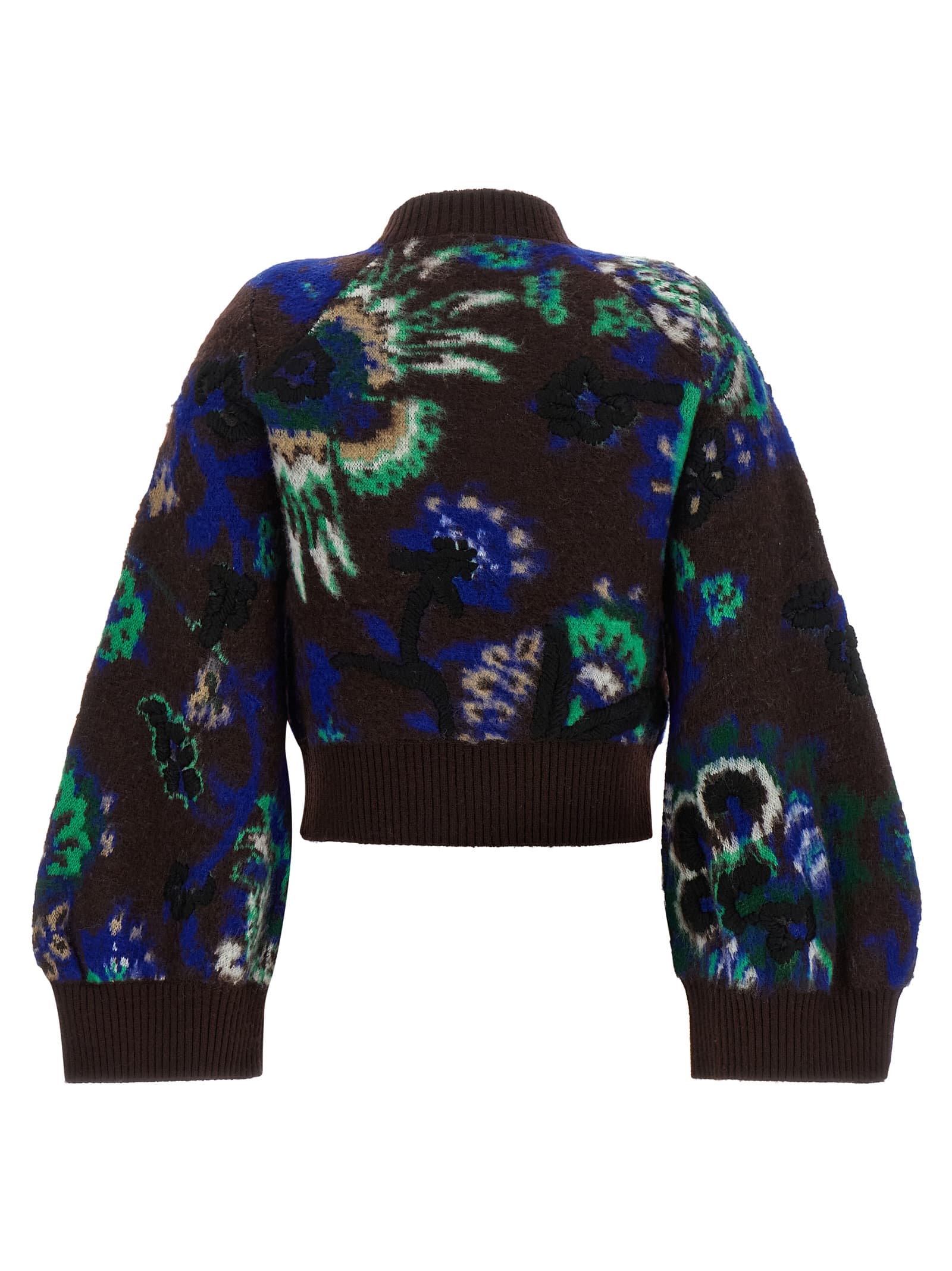 Floral jacquard blouson - мініатюра 2