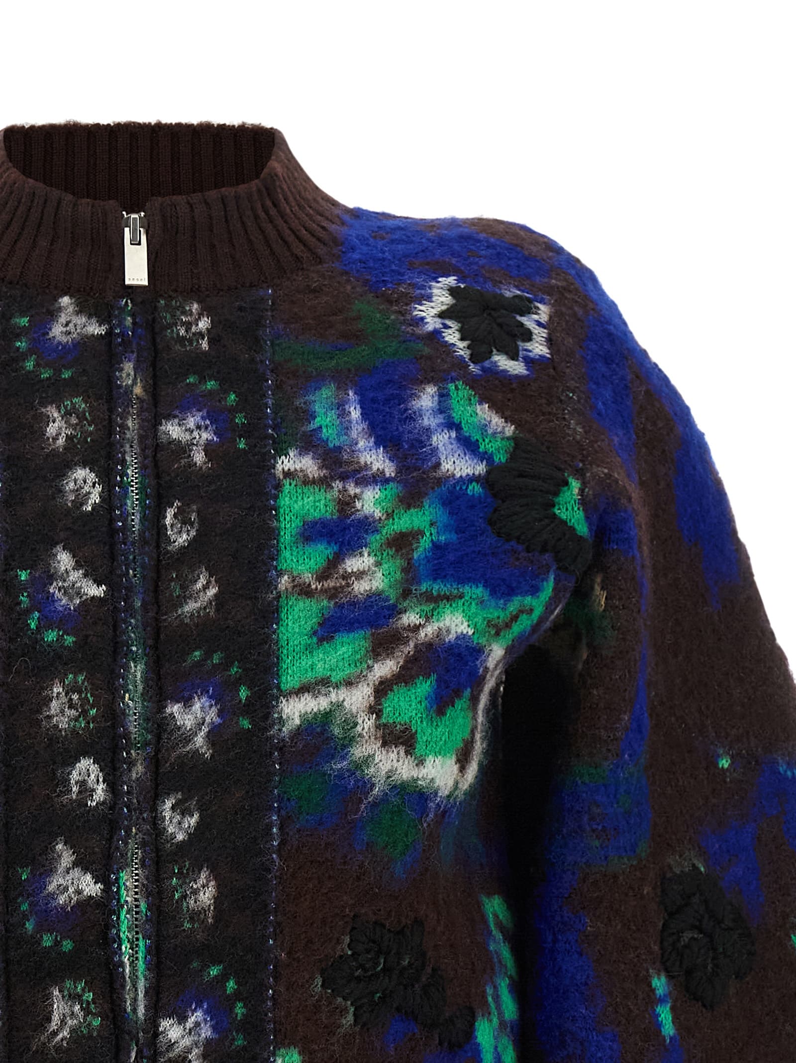 Floral jacquard blouson - мініатюра 3