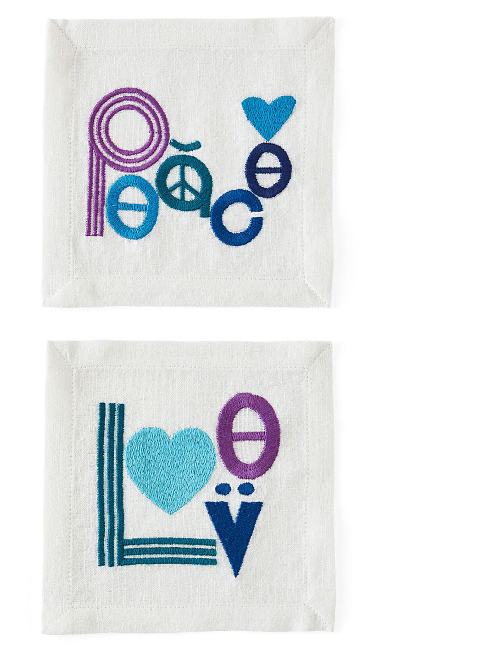Set of 4 napkins 'Peace & Love' - мініатюра 2