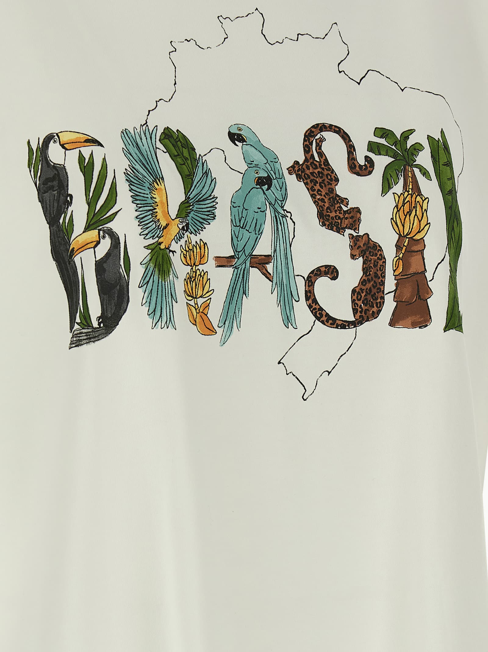 'Off-White Brasil' T-shirt - мініатюра 4