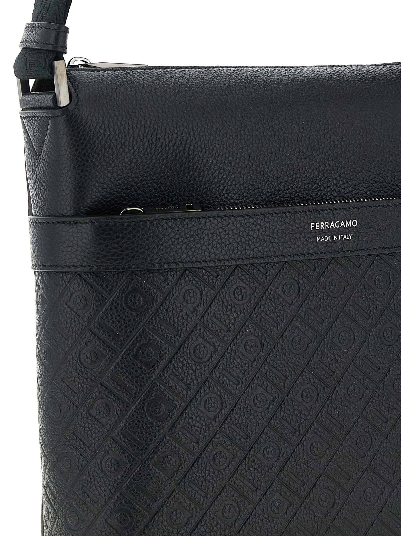 'Ferragamo Monogram' messenger crossbody bag - мініатюра 3