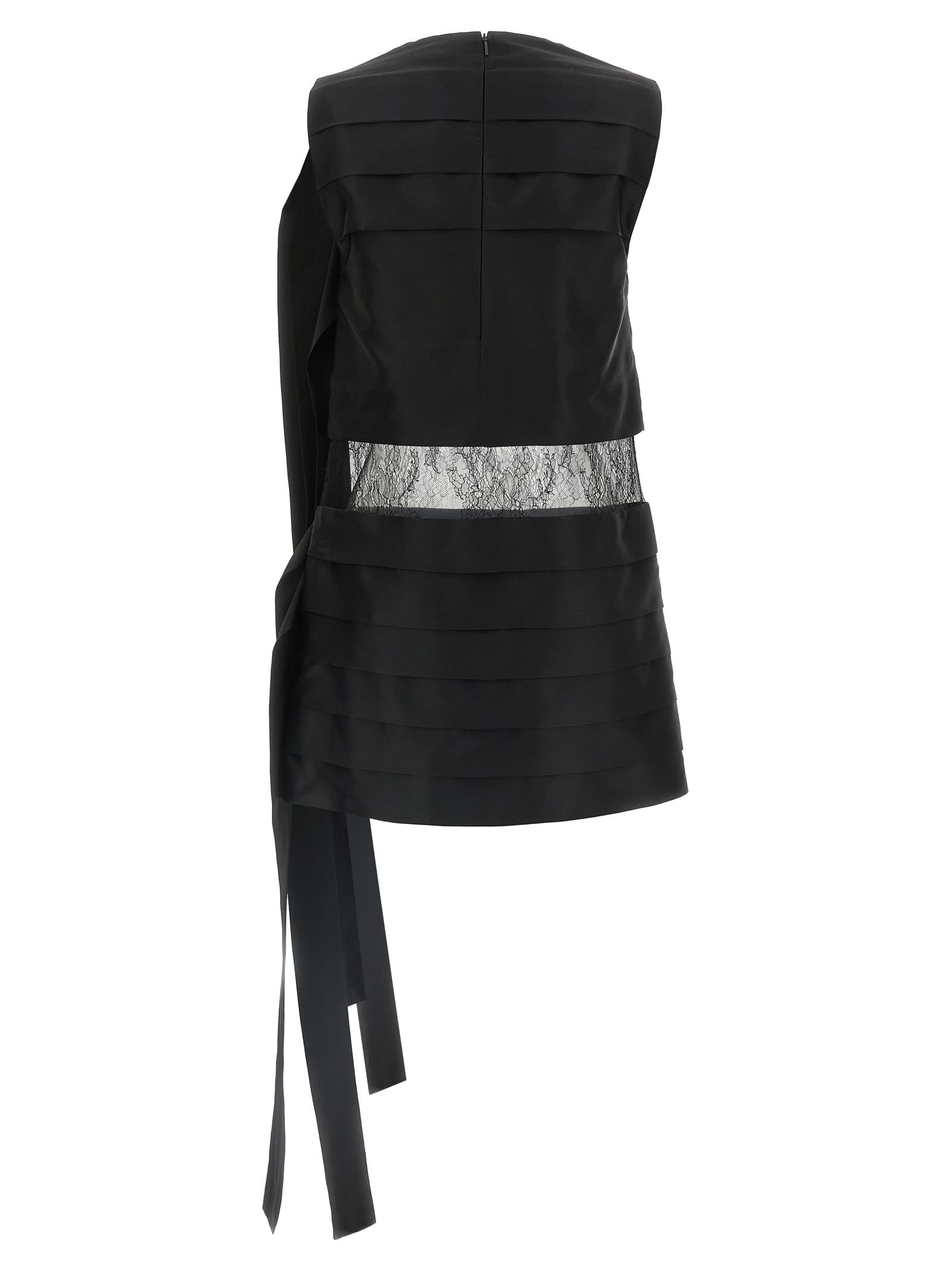 Lace insert dress - мініатюра 2