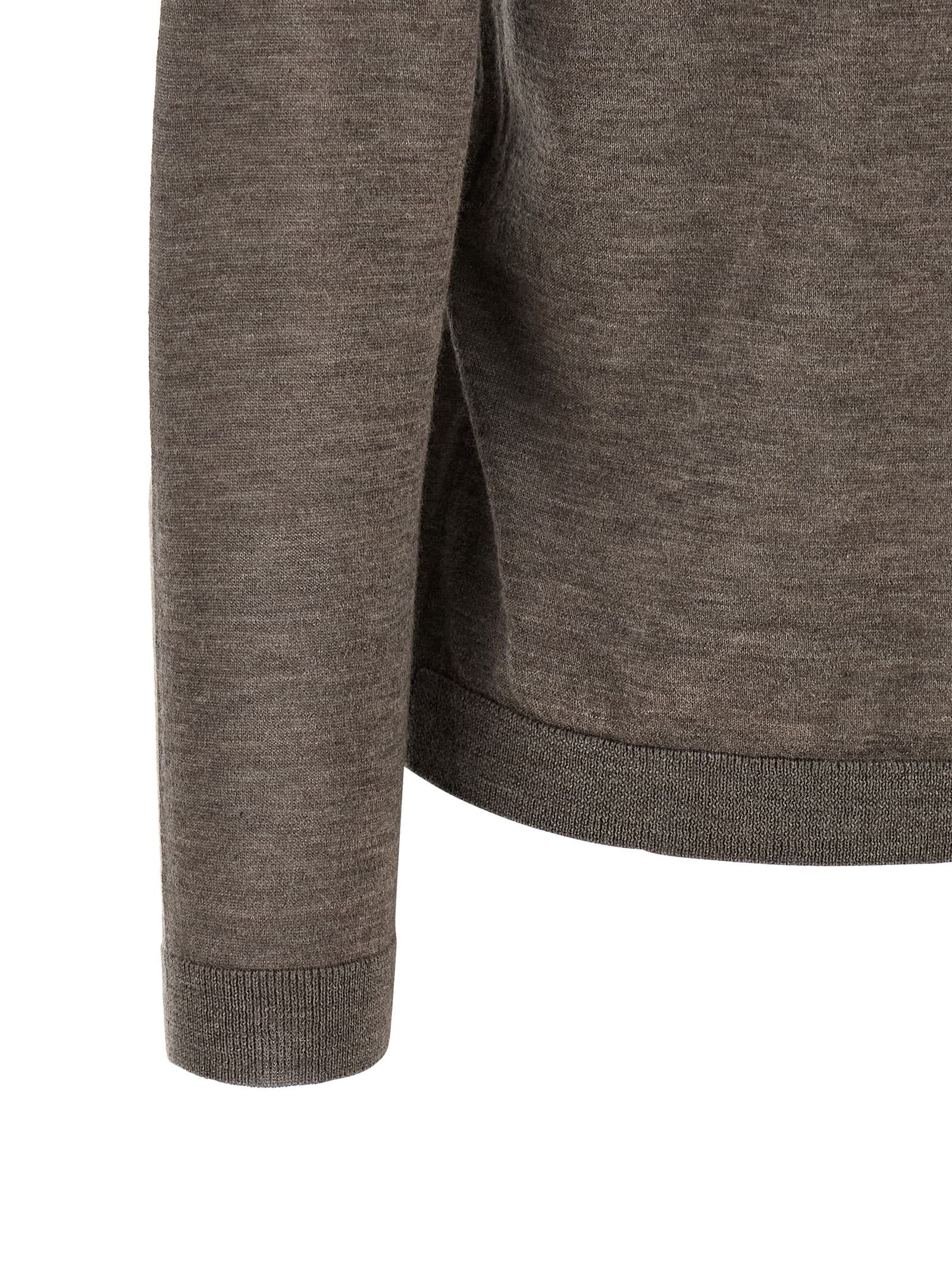 Sweater with rolled neckline - мініатюра 4