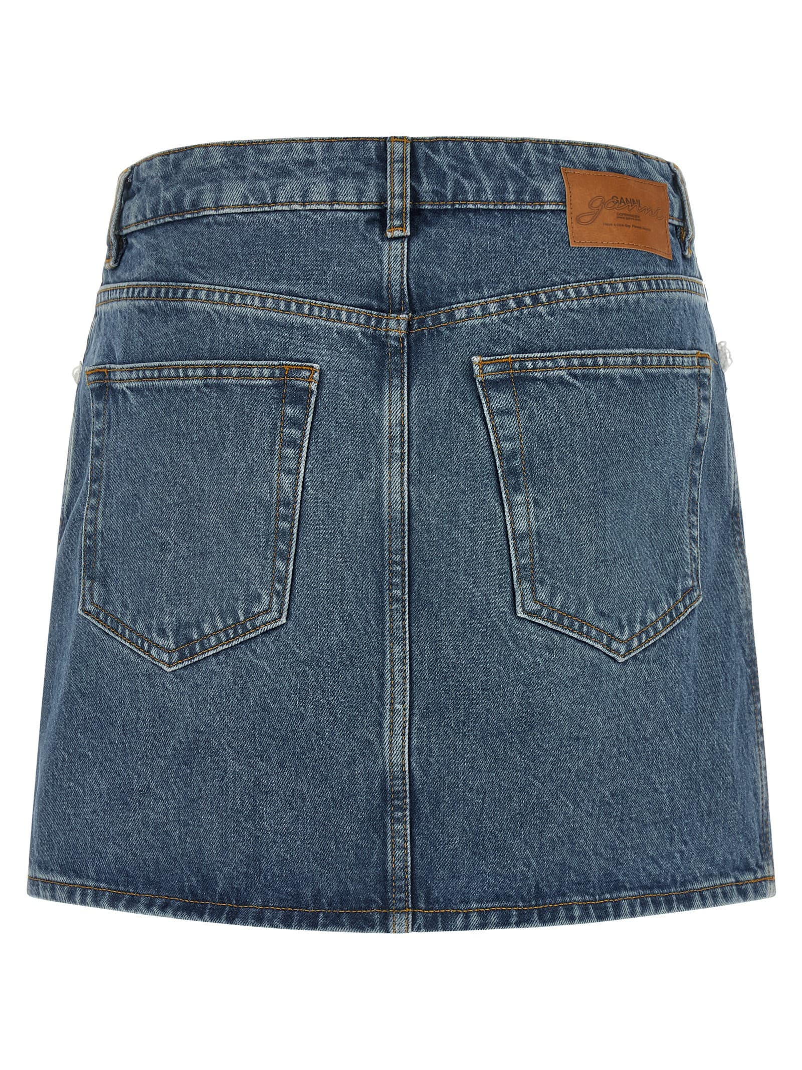 Denim and lace skirt - мініатюра 2