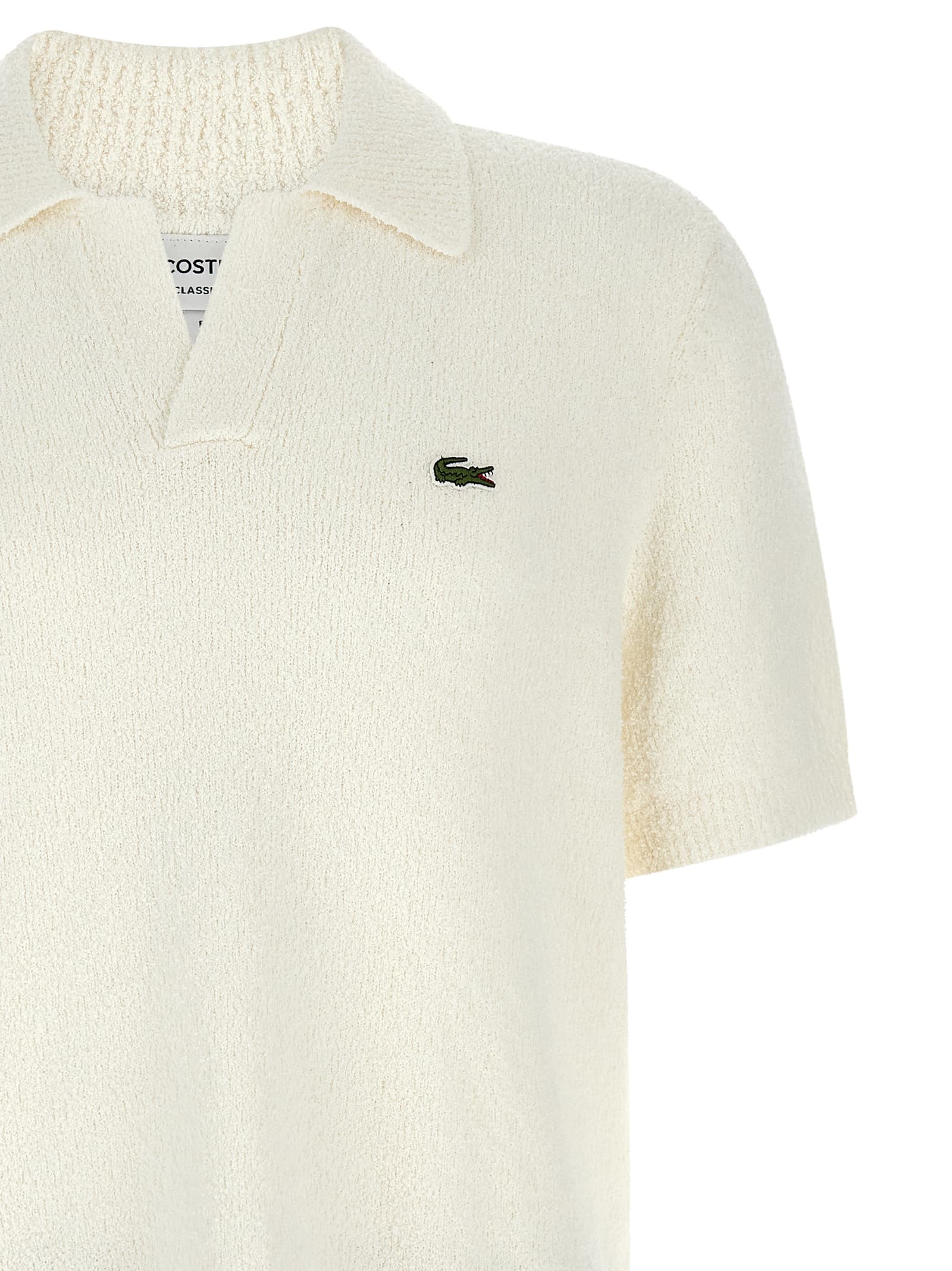 Bouclé knitted polo shirt - мініатюра 3