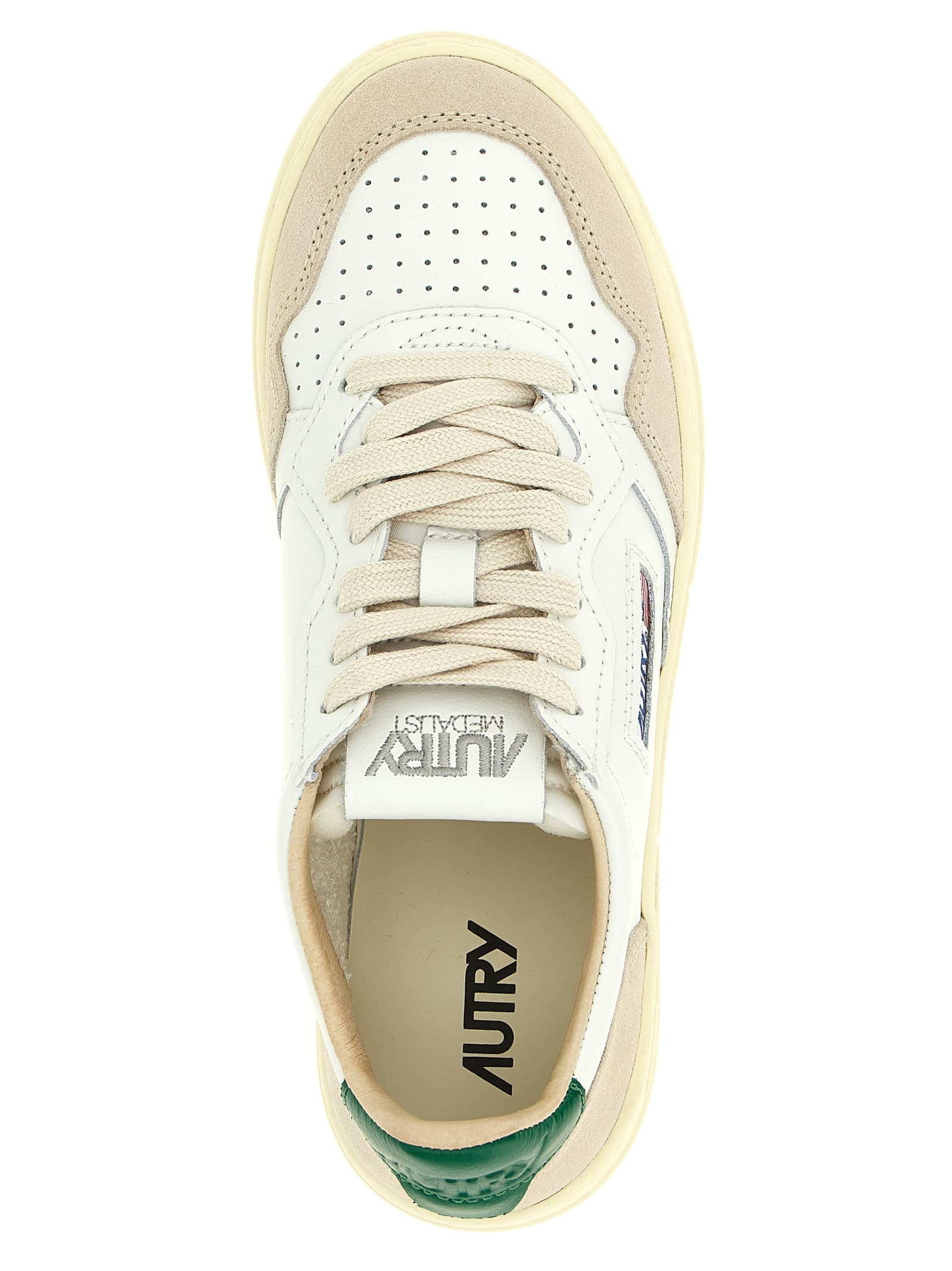 Autry Medalist Low Leather and Suede Sneakers - мініатюра 4