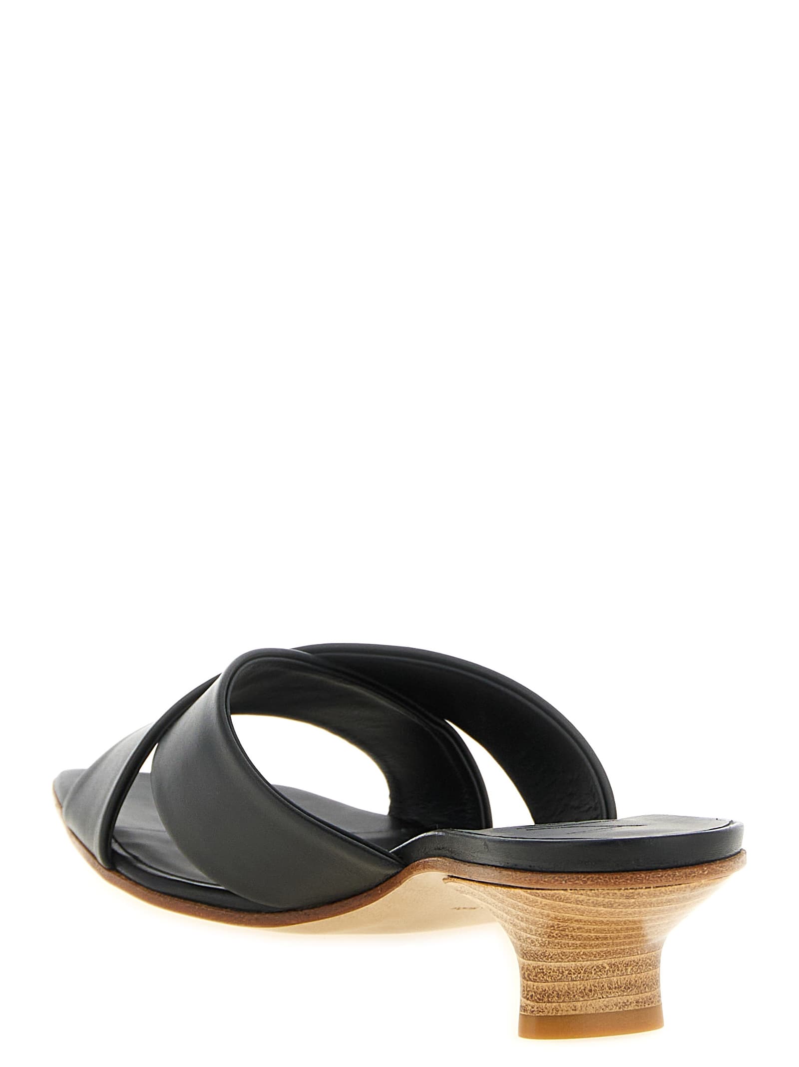 Leather mules - мініатюра 3