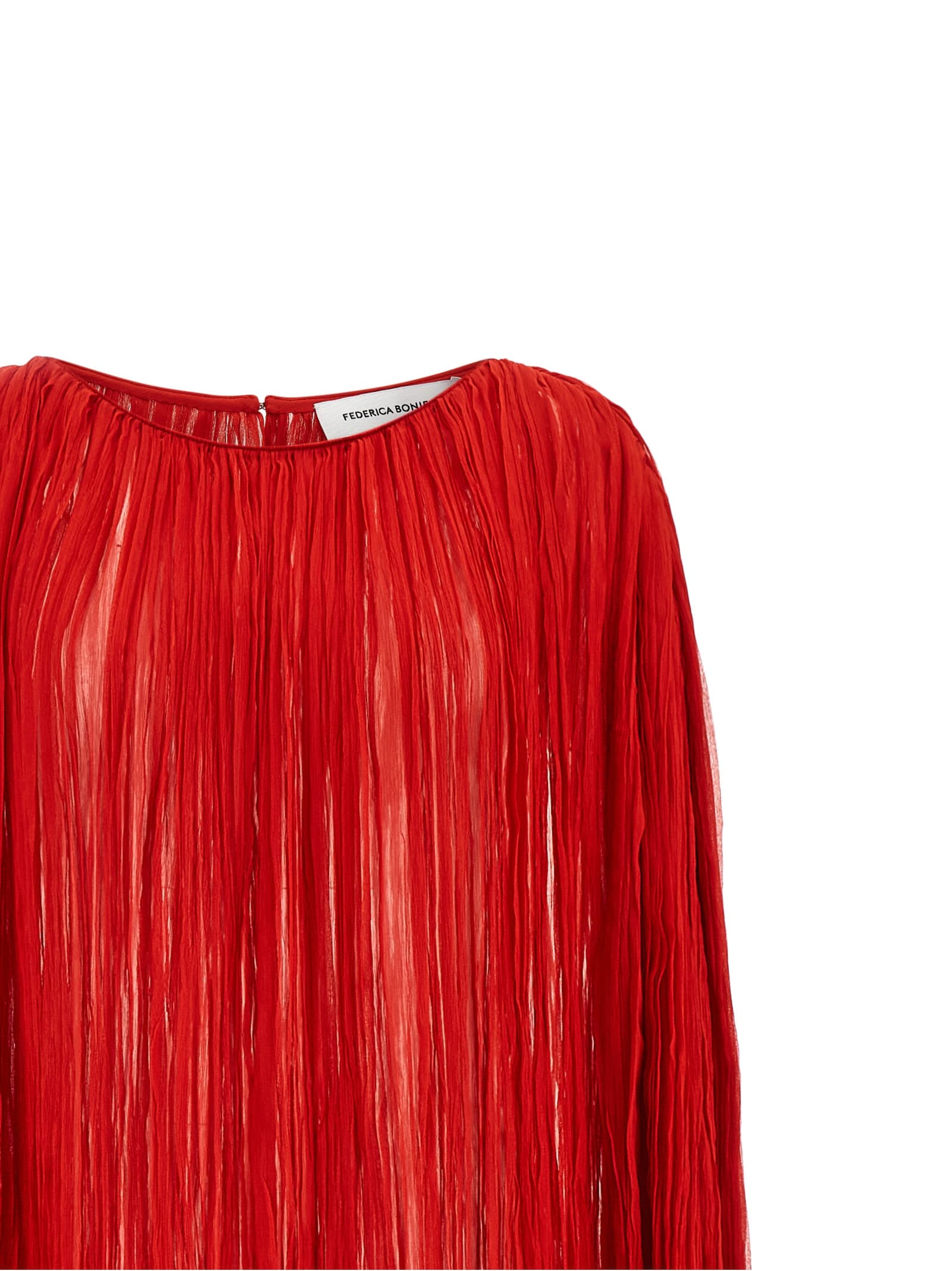 'The Pleated Dress Cape' dress - мініатюра 3