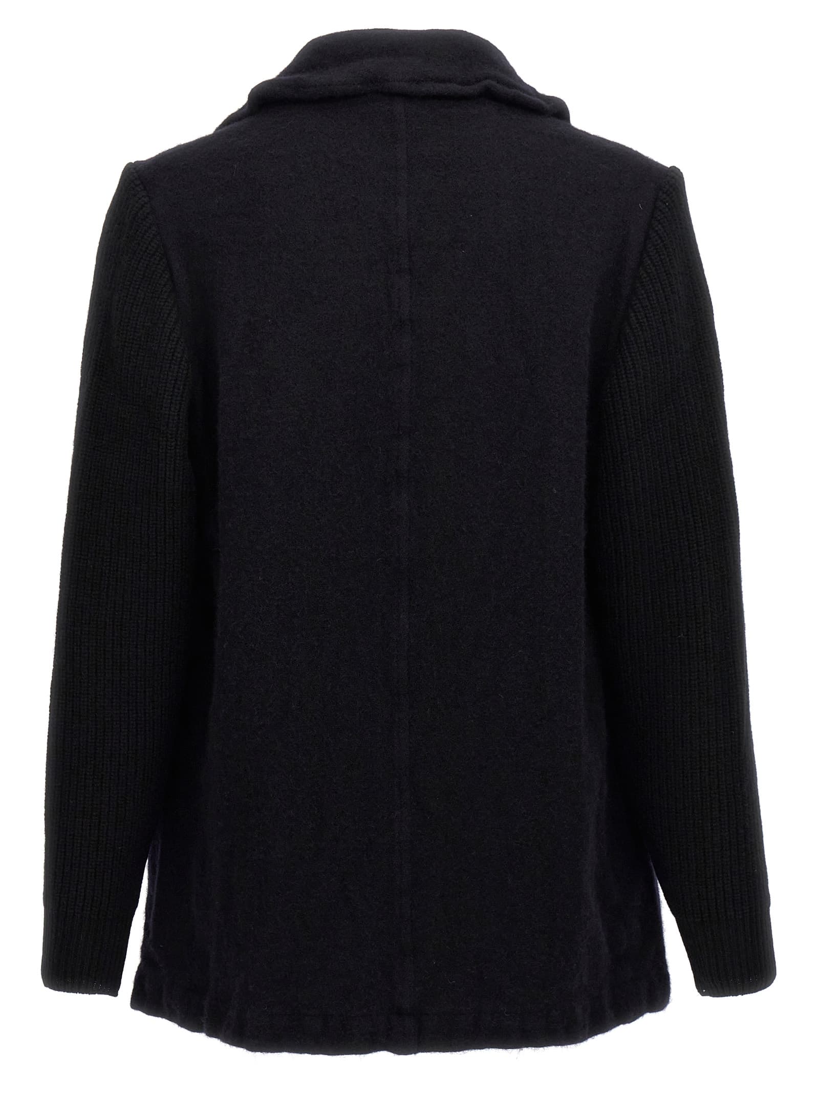 Double-breasted wool coat - мініатюра 2
