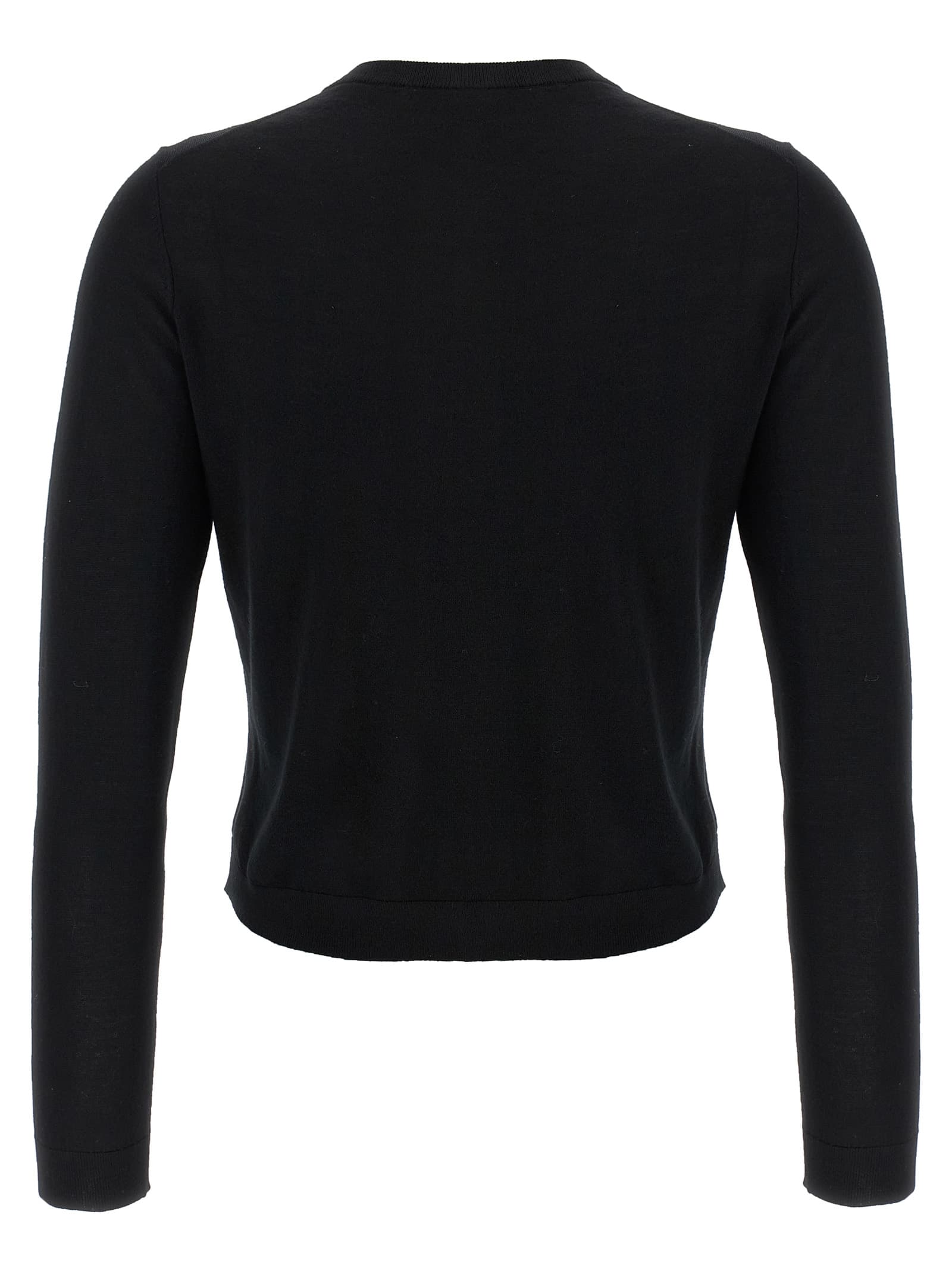 Wool cropped cardigan - мініатюра 2