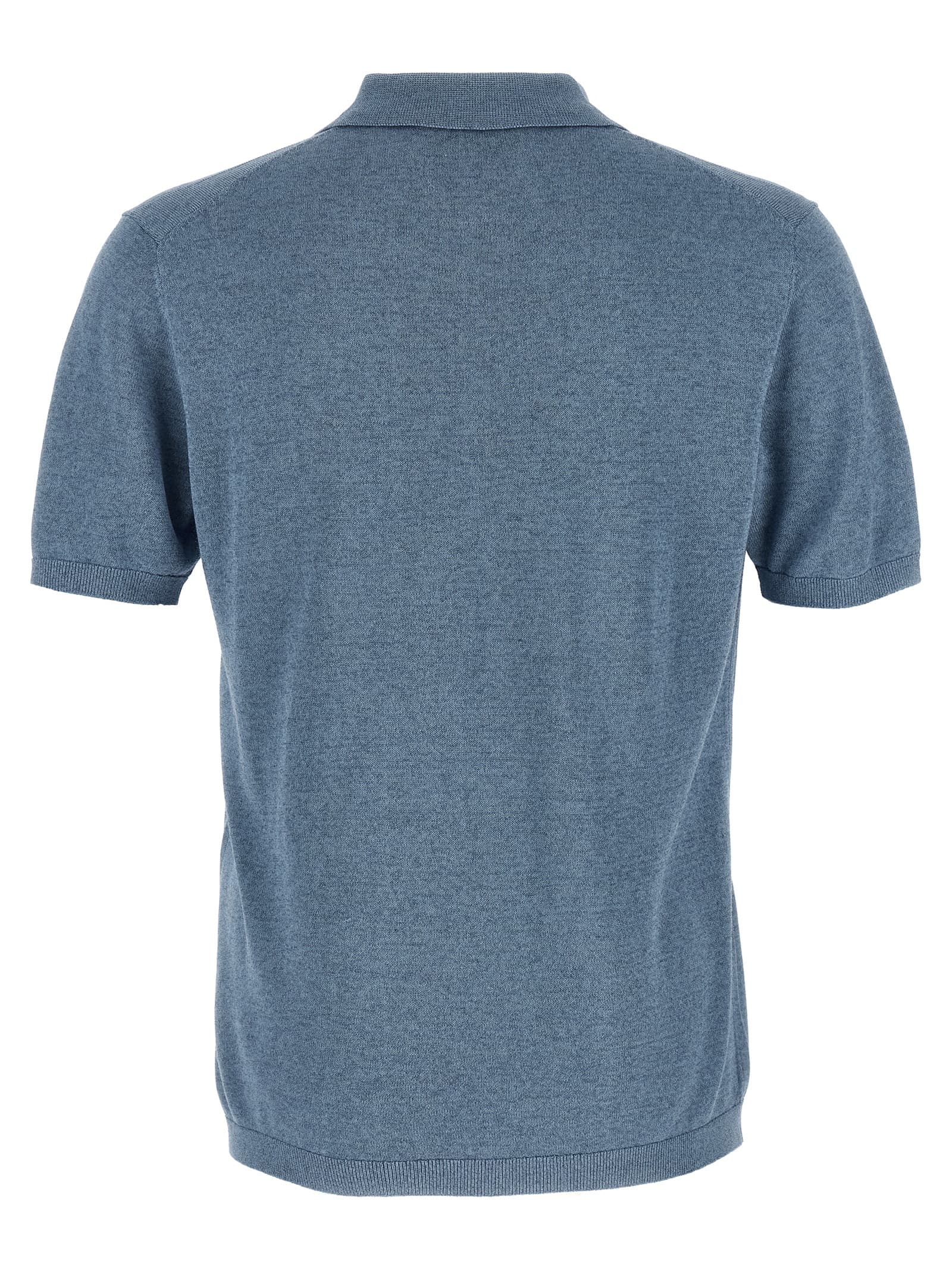 Open collar polo shirt - мініатюра 2
