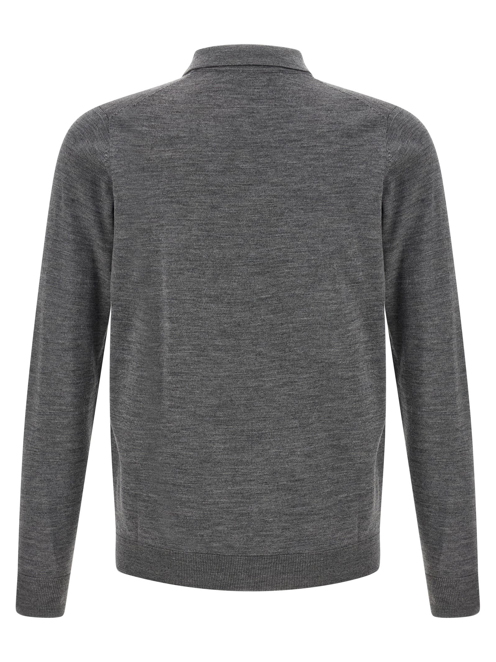 Merino wool polo shirt - мініатюра 2