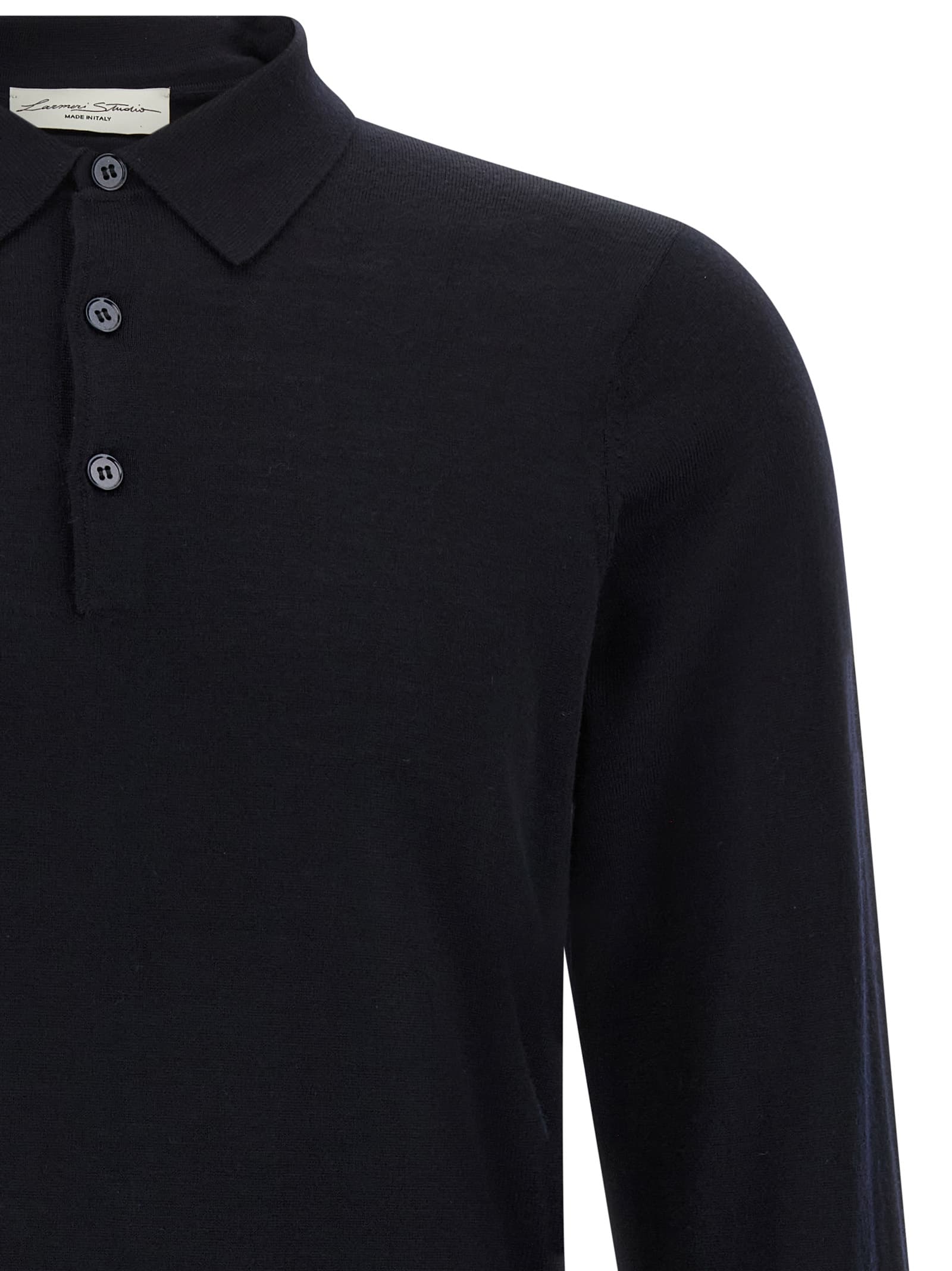 Merino wool polo shirt - мініатюра 3