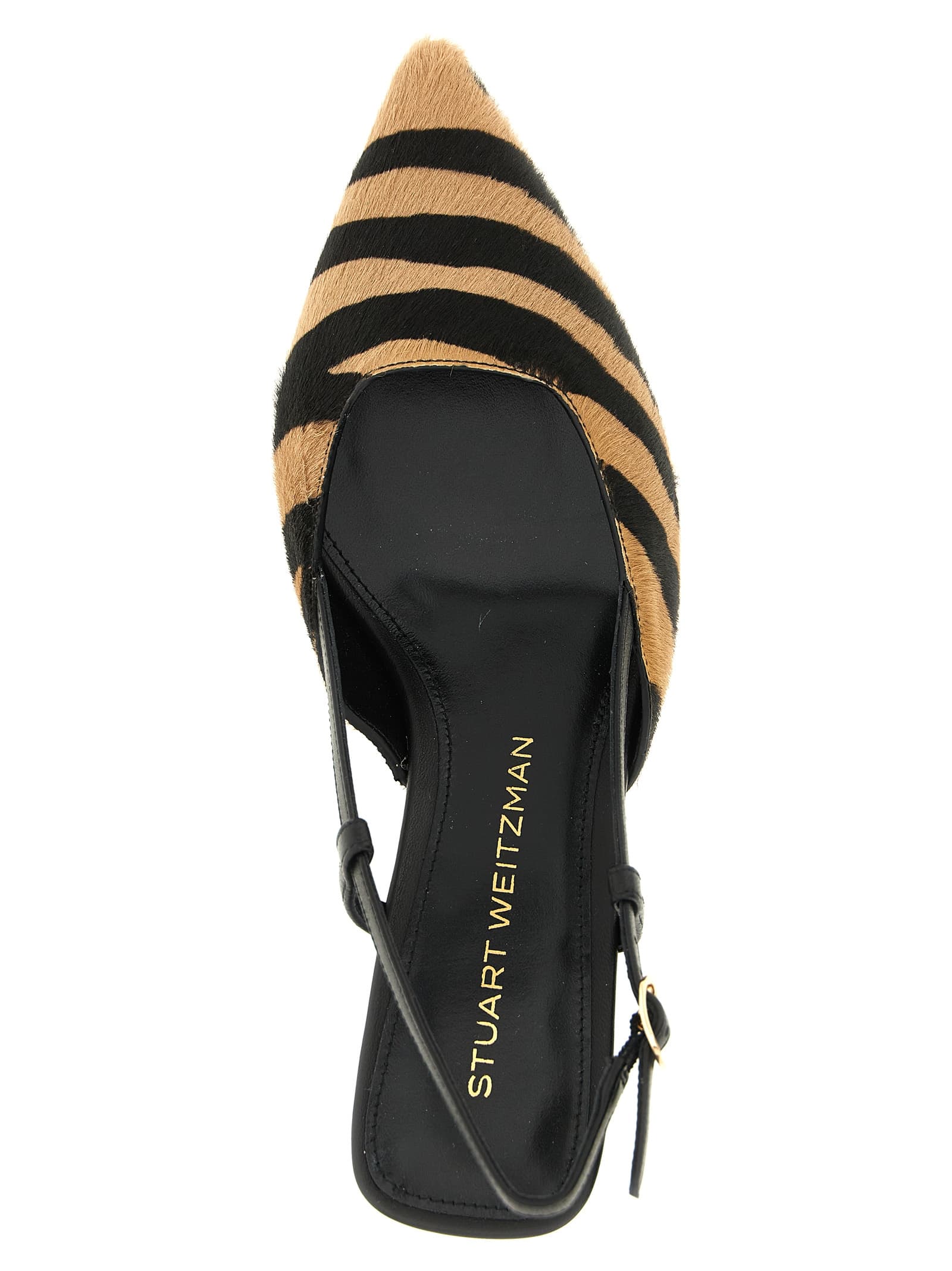 Vinnie pony hair slingbacks - мініатюра 4