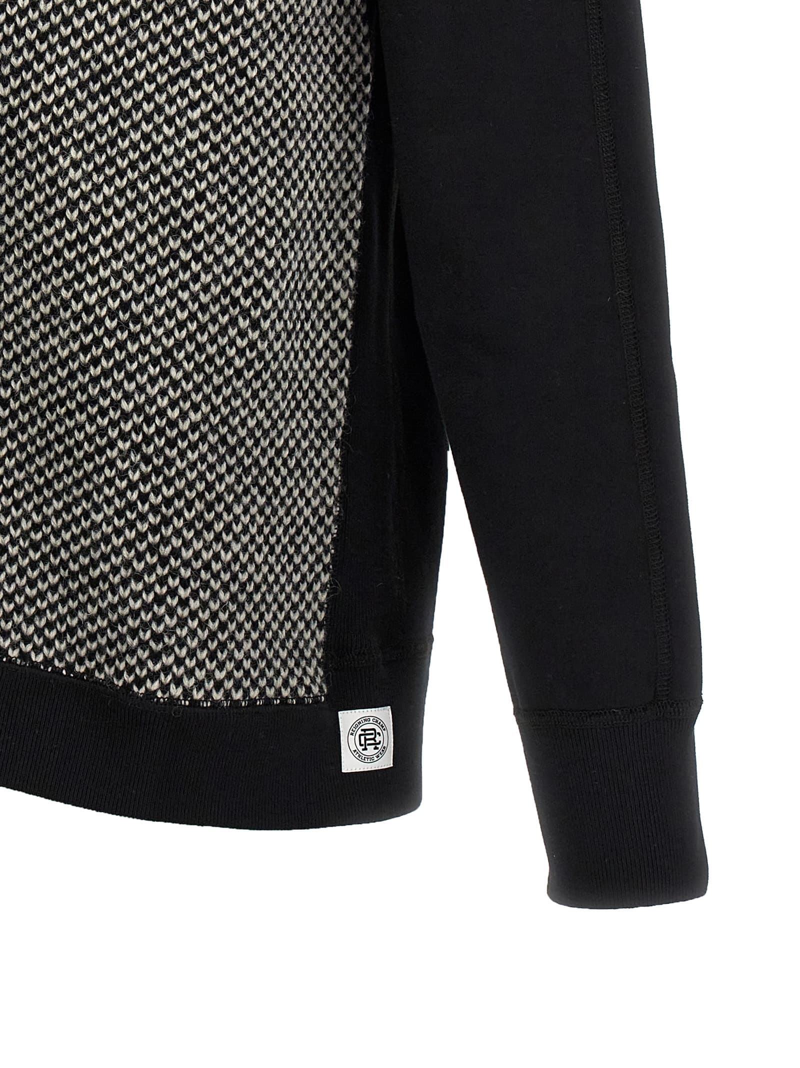 Jacquard insert hoodie - мініатюра 4