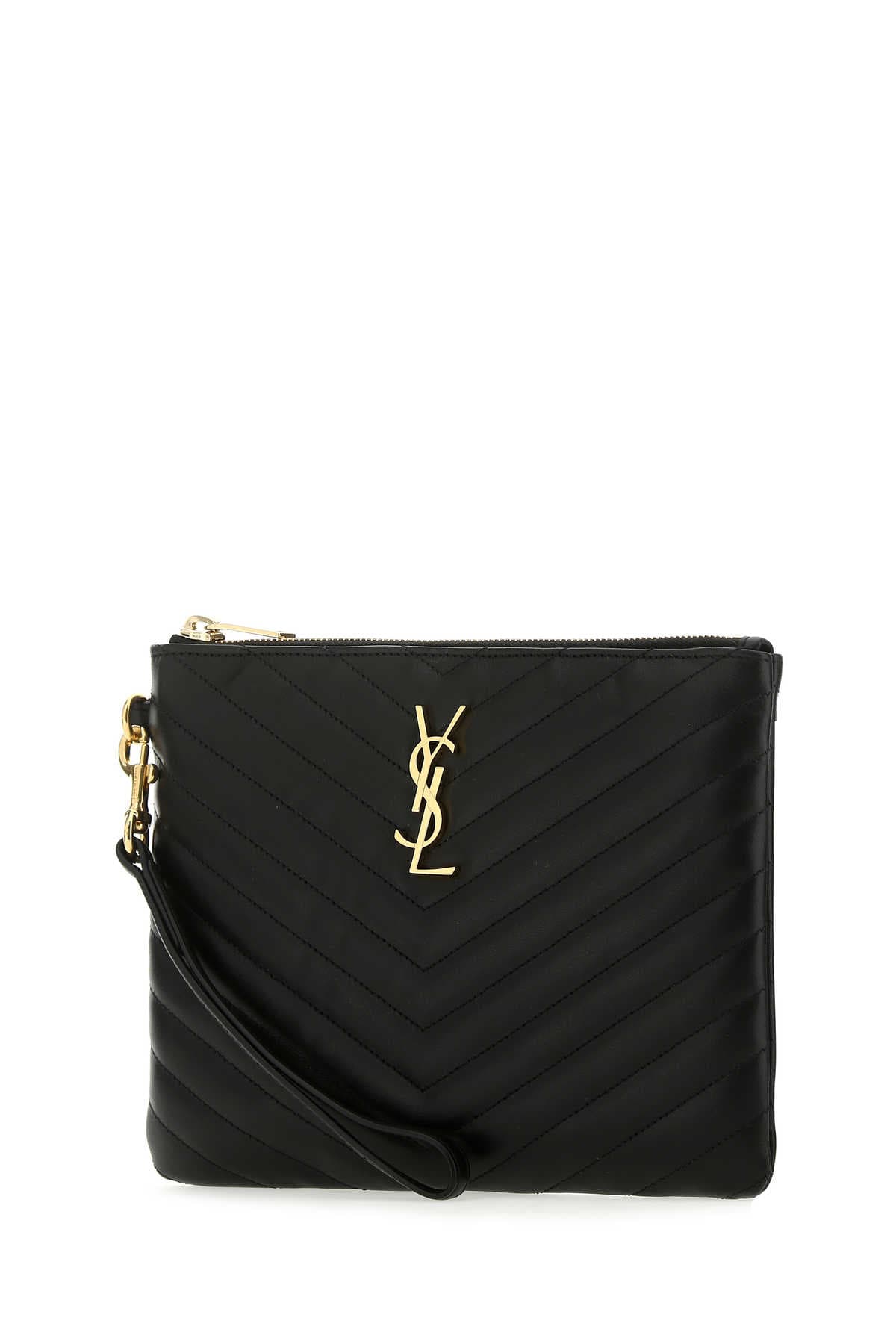 Black leather New Jolie clutch - мініатюра 2