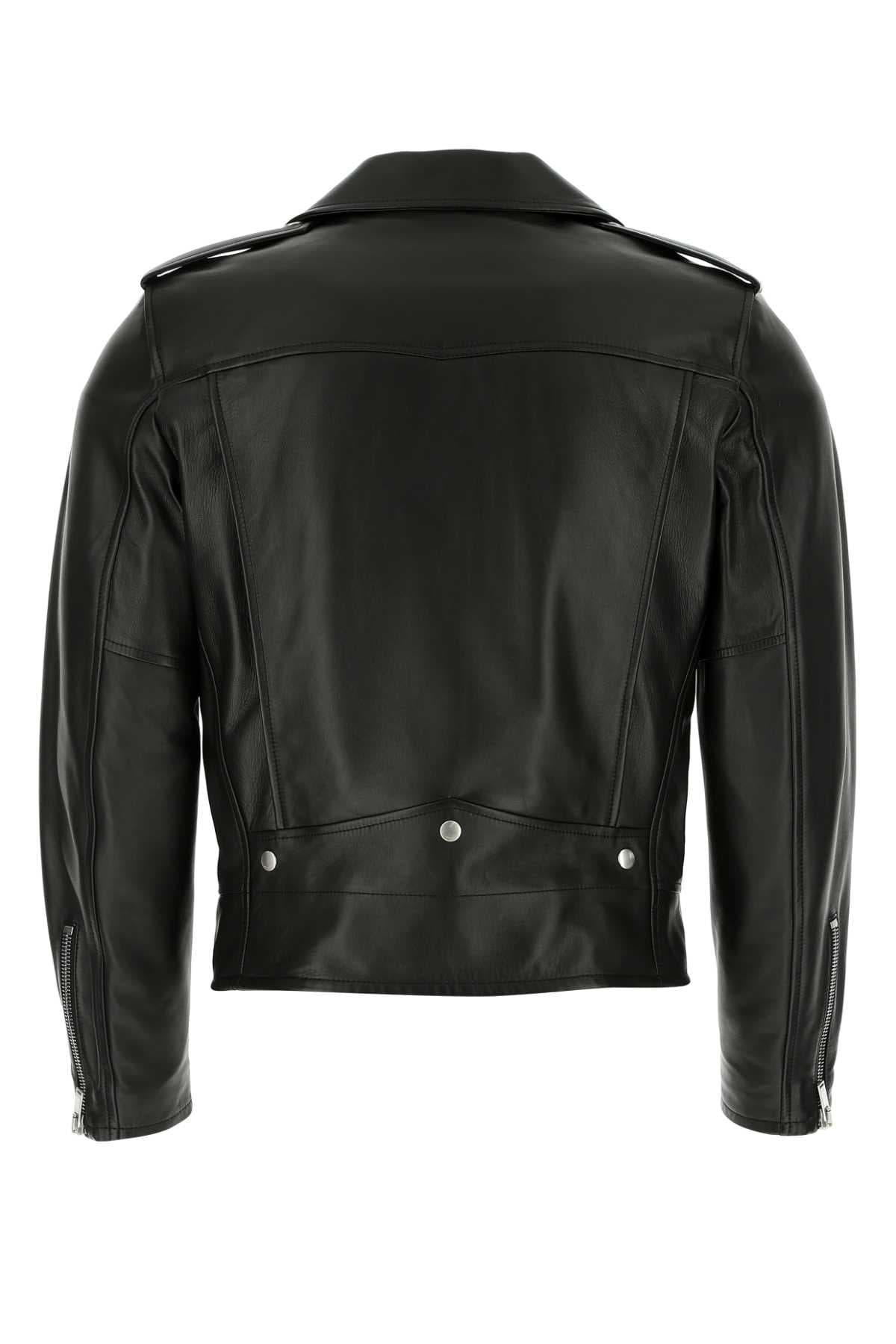 Black leather jacket - мініатюра 2