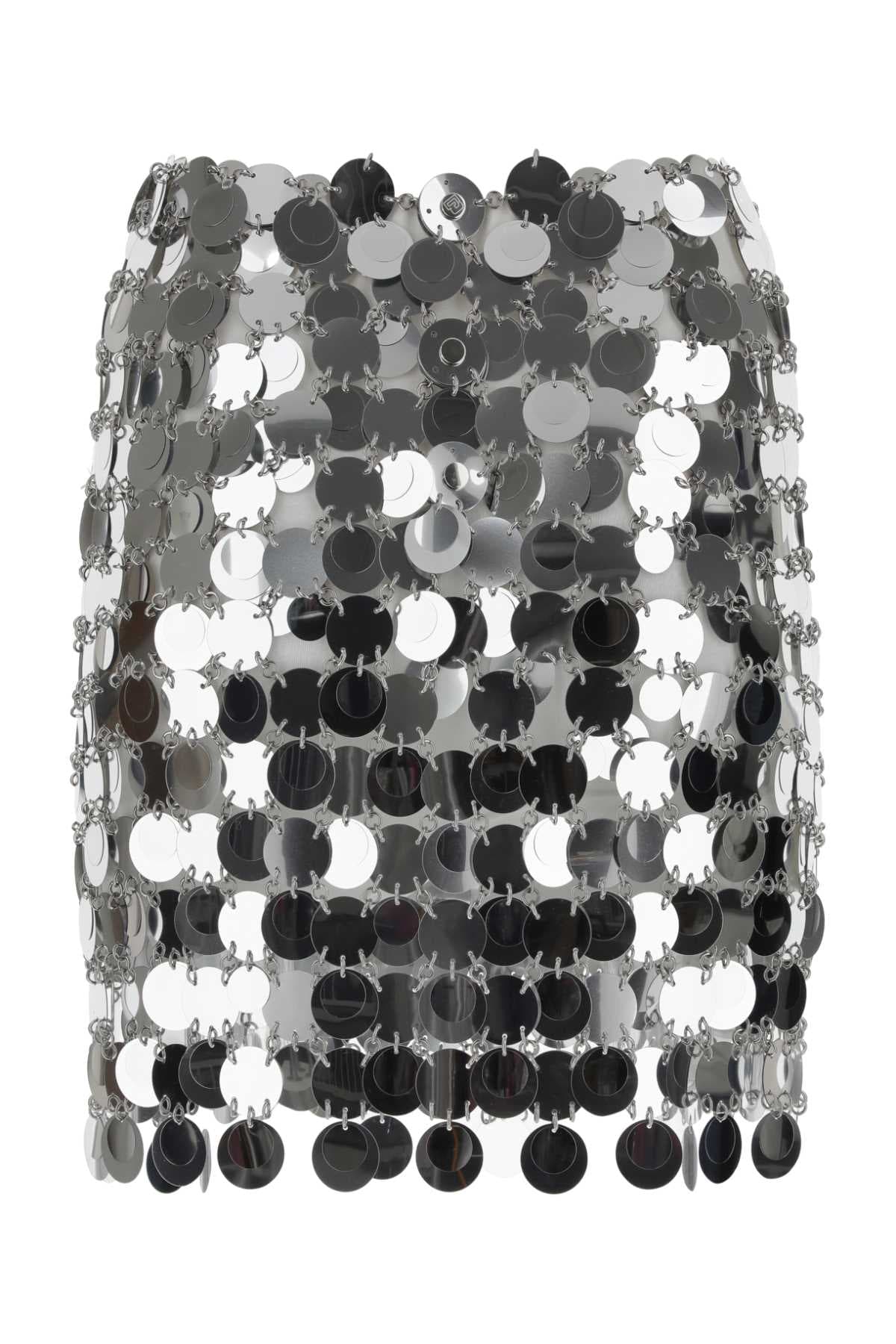 Silver maxi sequins mini skirt - мініатюра 2