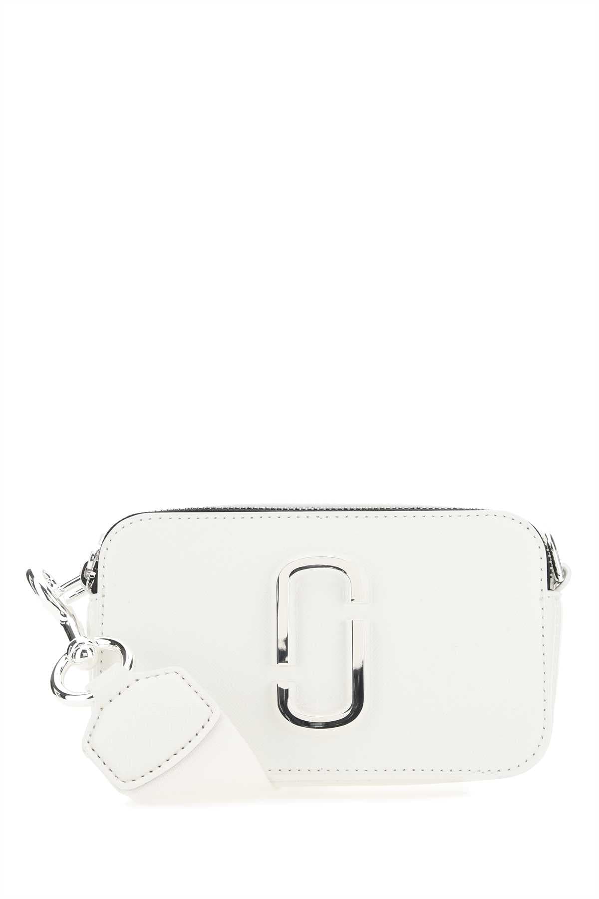 White leather small The Snapshot crossbody bag