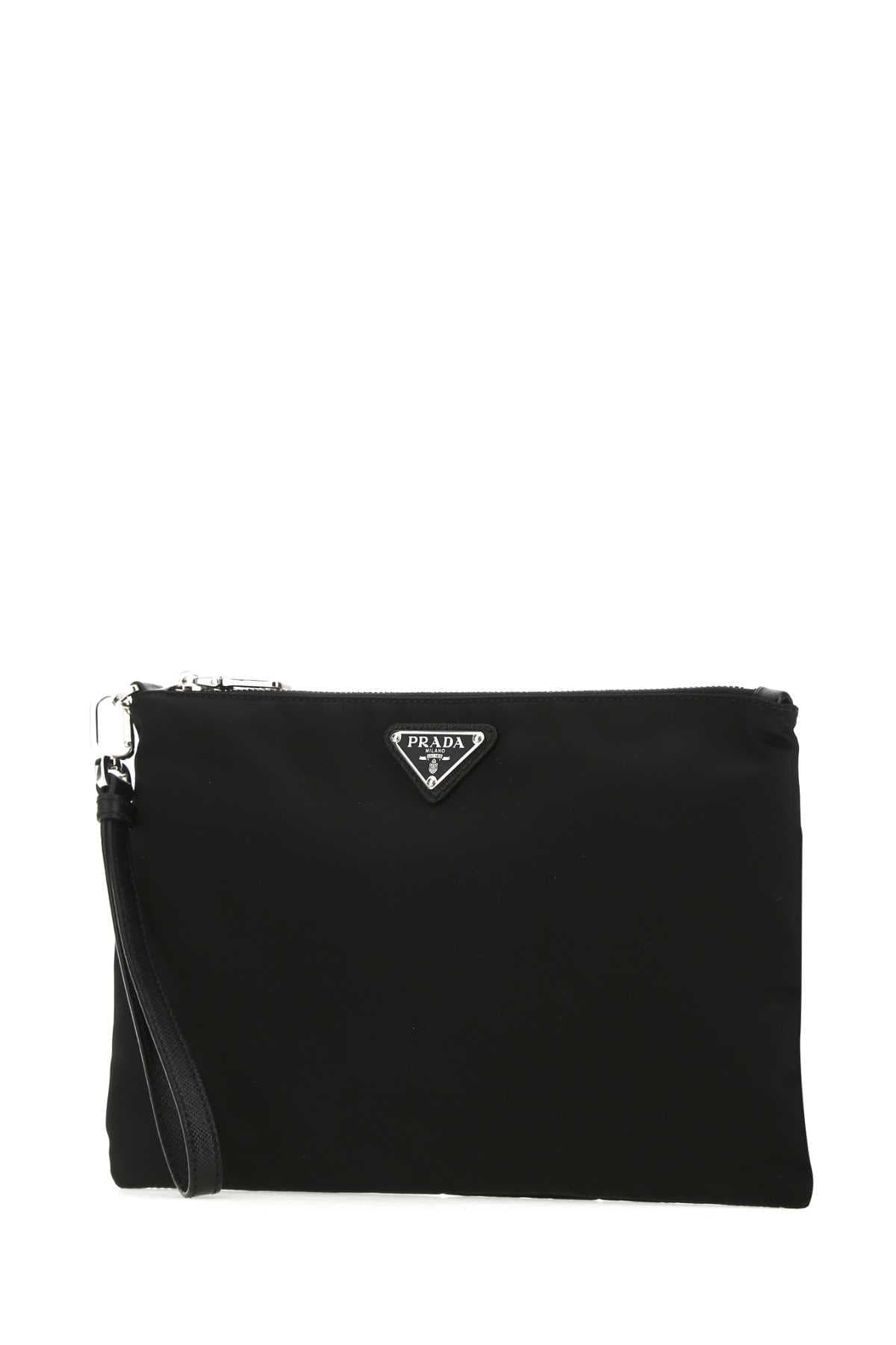 Black Re-nylon clutch - мініатюра 2