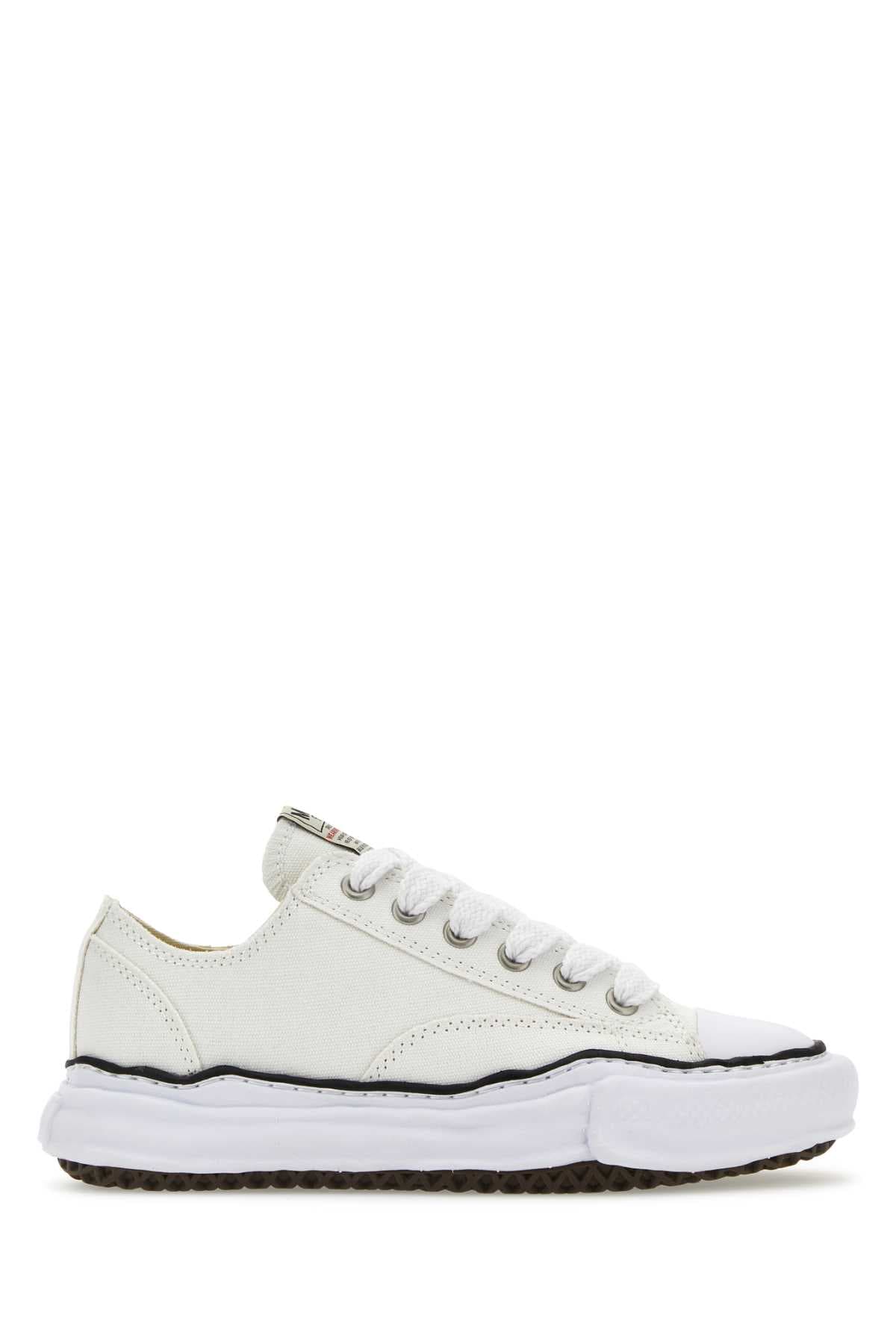 Ivory canvas sneakers