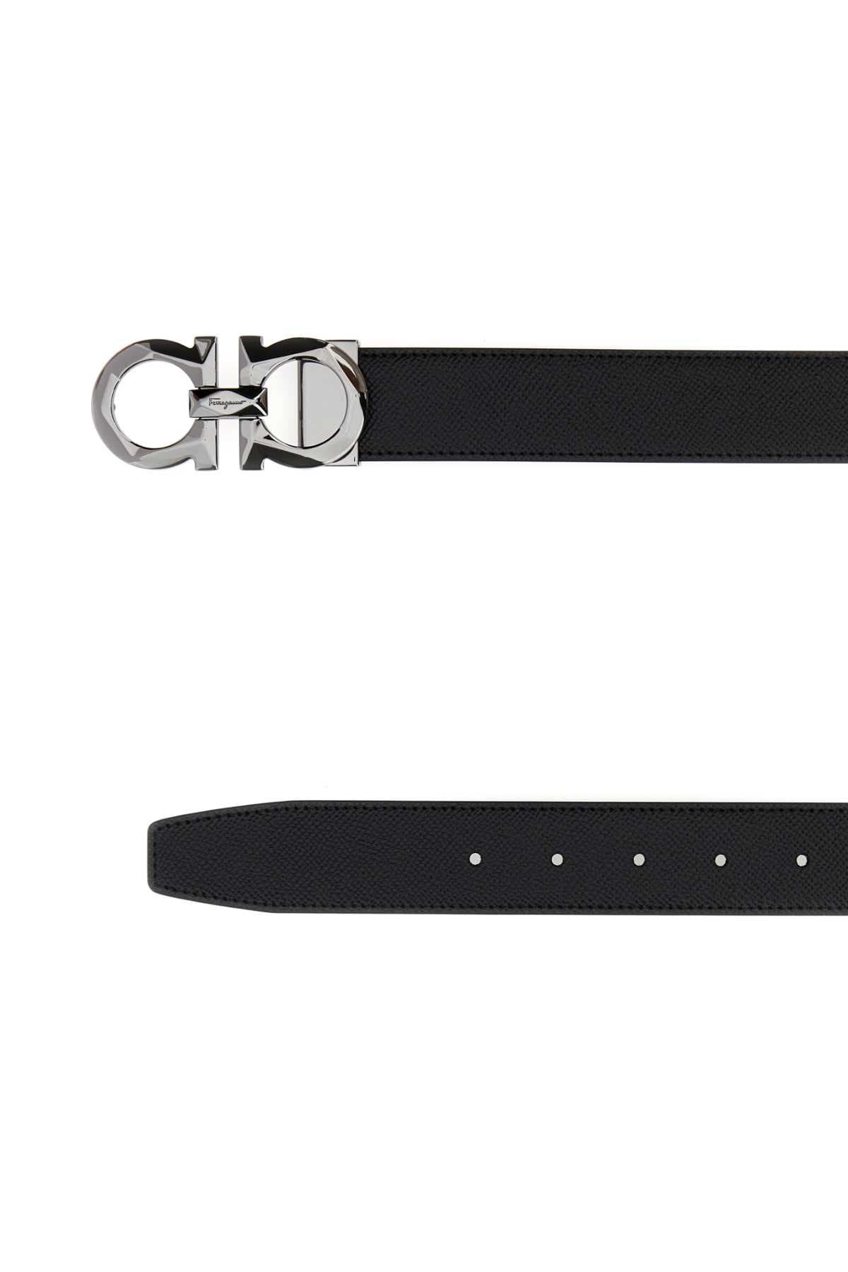Black leather belt - мініатюра 2