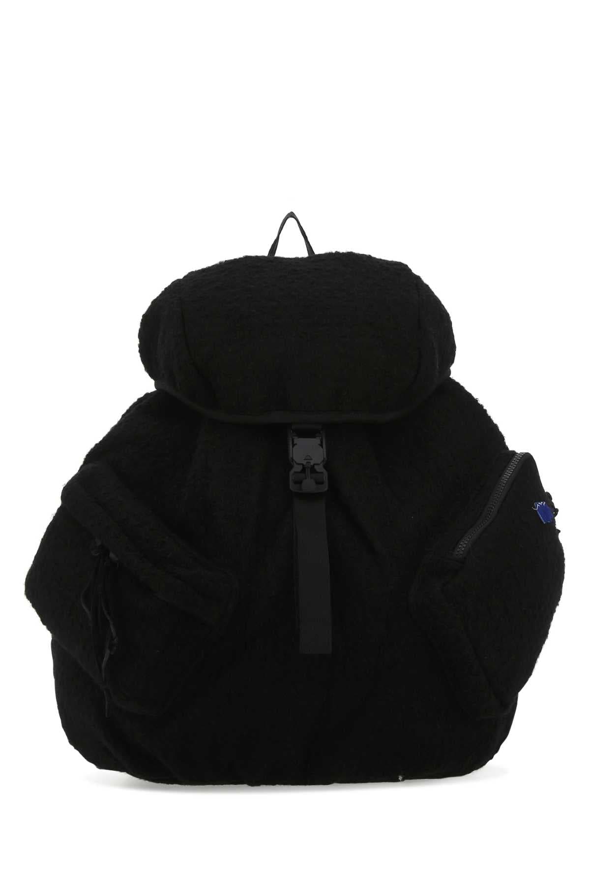 Black boucle backpack