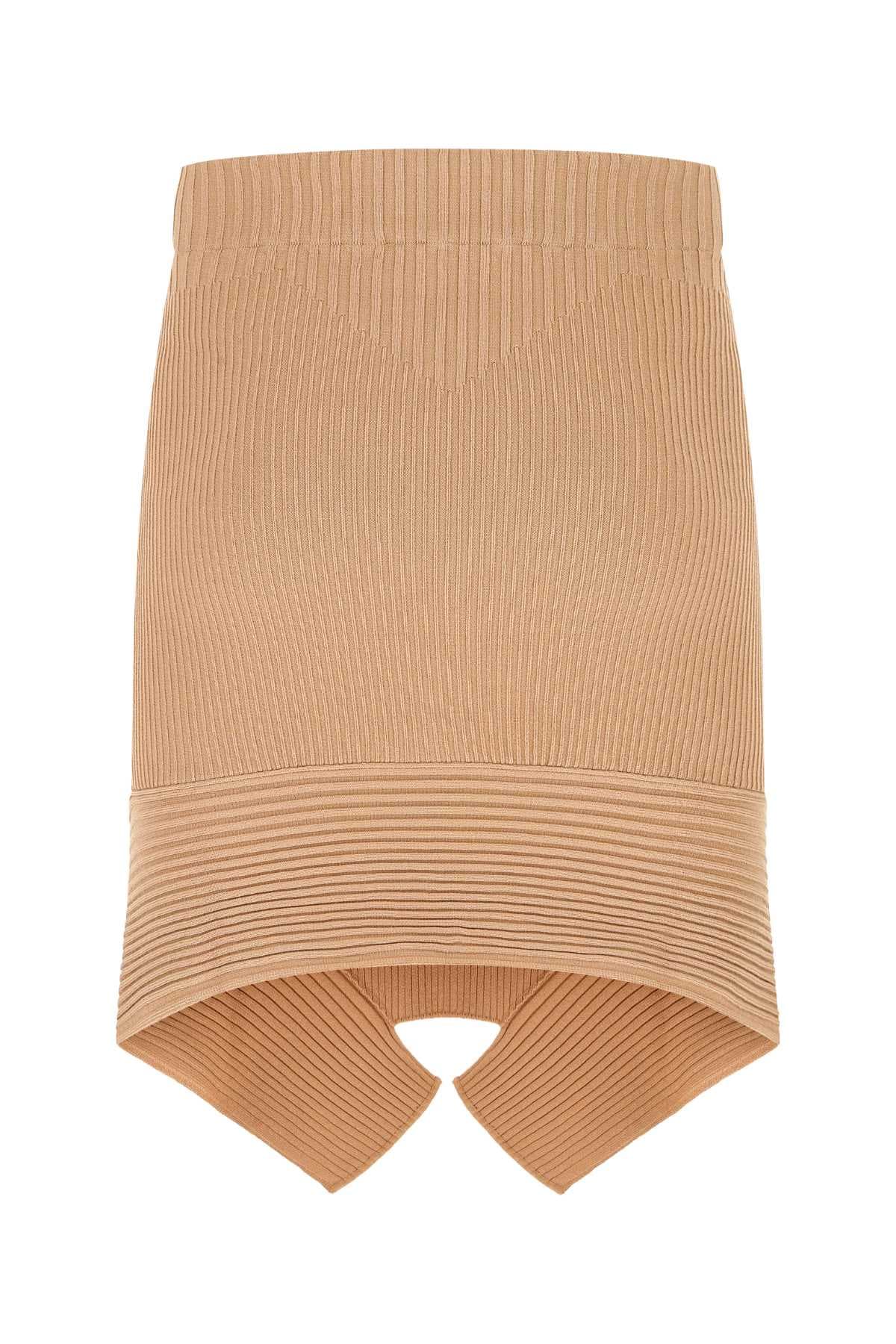Skin pink stretch viscose blend skirt - мініатюра 2