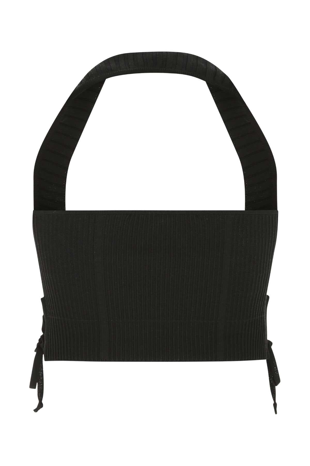 Black stretch viscose blend bodice - мініатюра 2