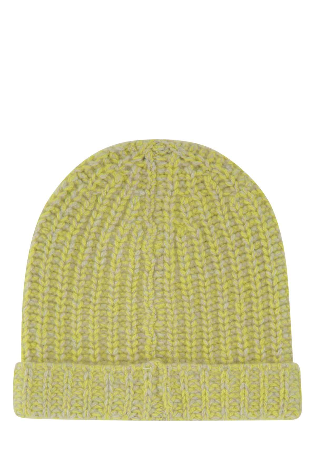 Two-tone cashmere beanie hat - мініатюра 2