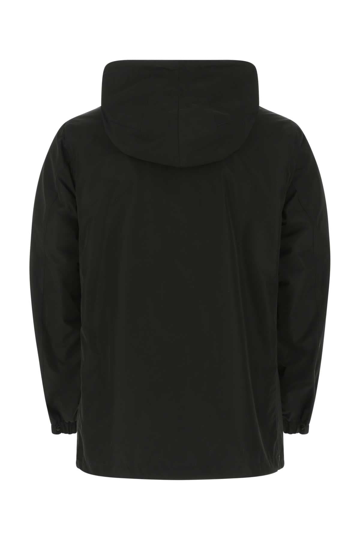 Black polyester reversibile k-way - мініатюра 2