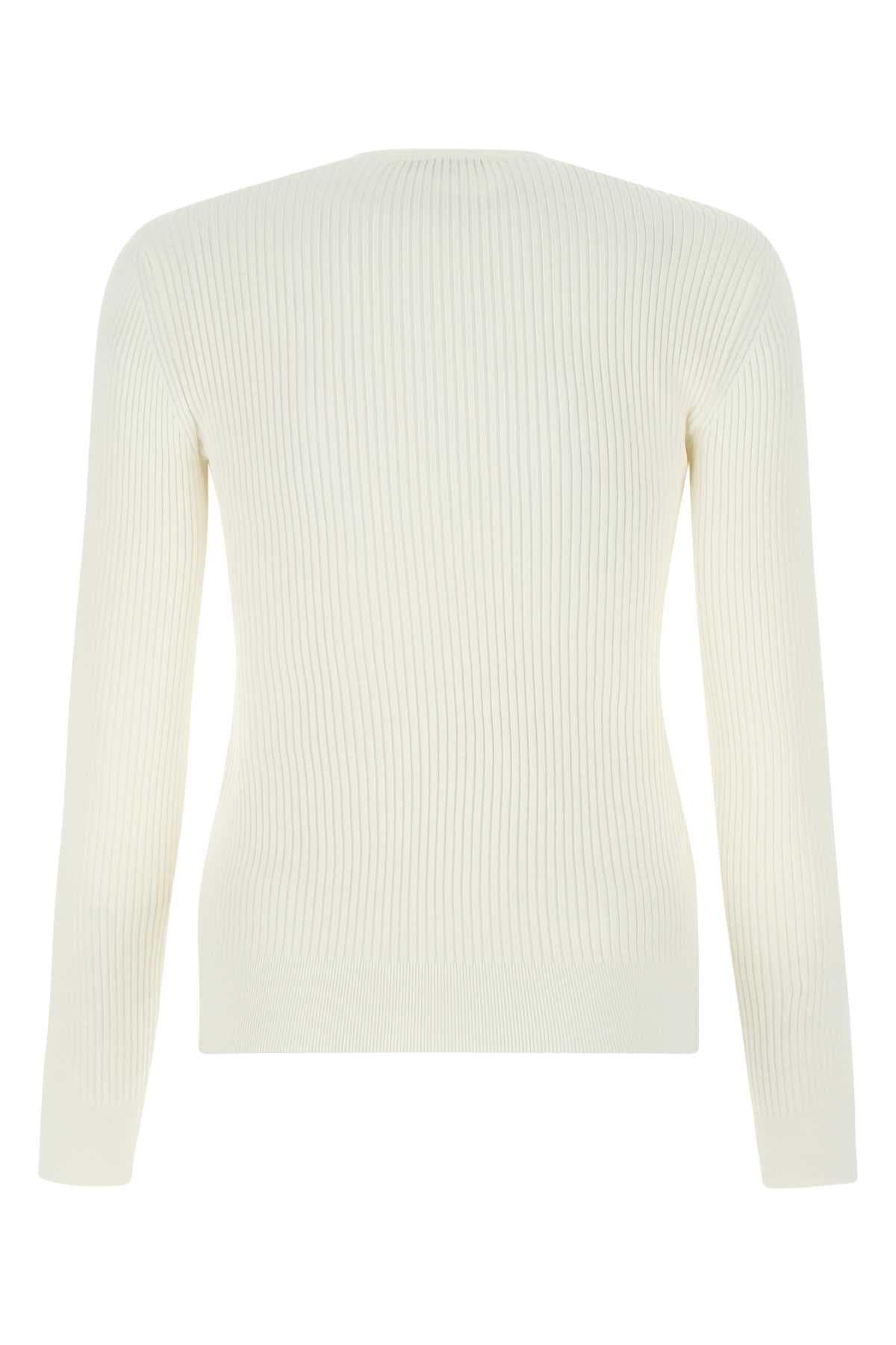 Ivory stretch viscose sweater - мініатюра 2