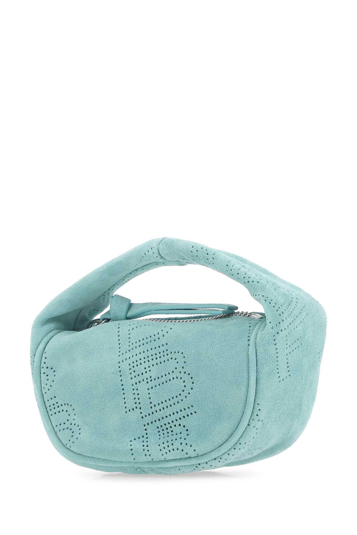 Sea green suede micro Cush handbag - мініатюра 2