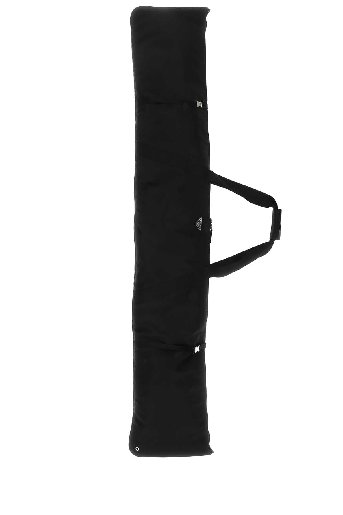 Black Re-Nylon ski bag