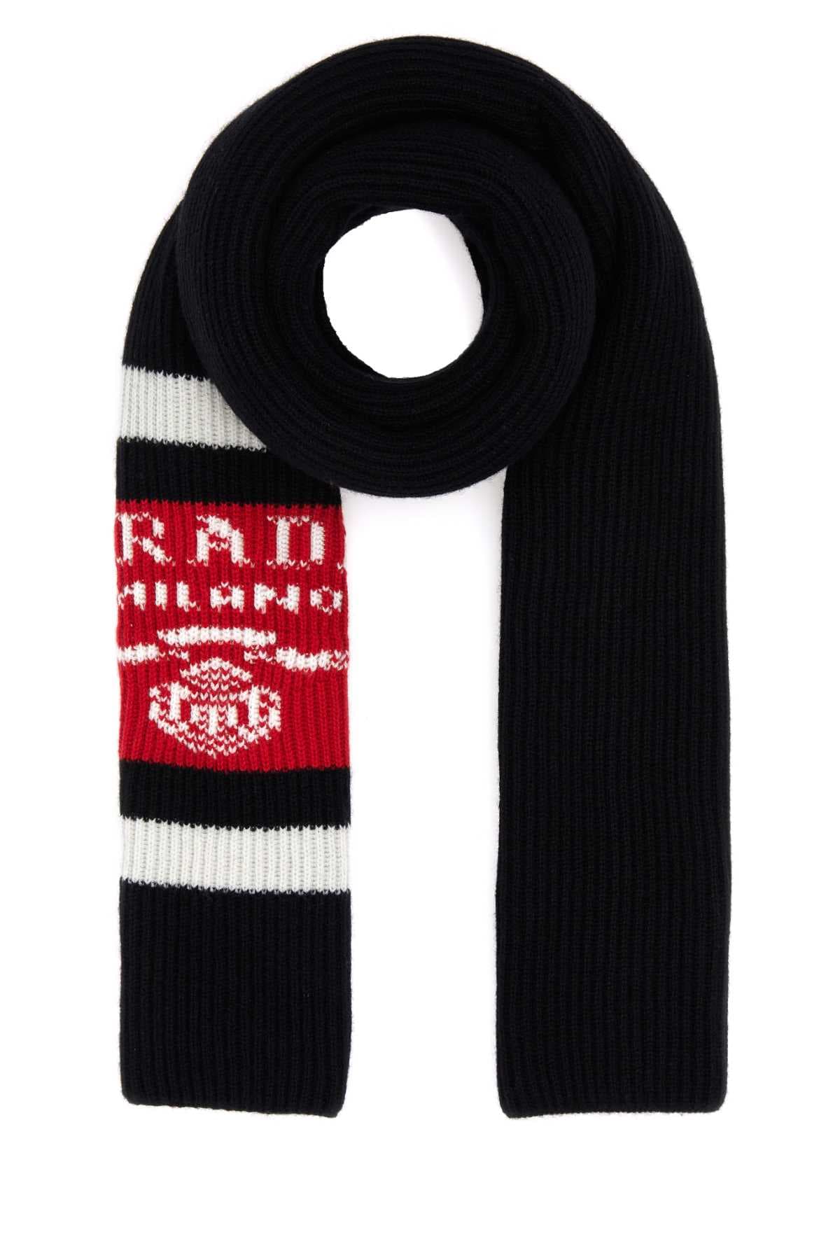 Black cashmere scarf
