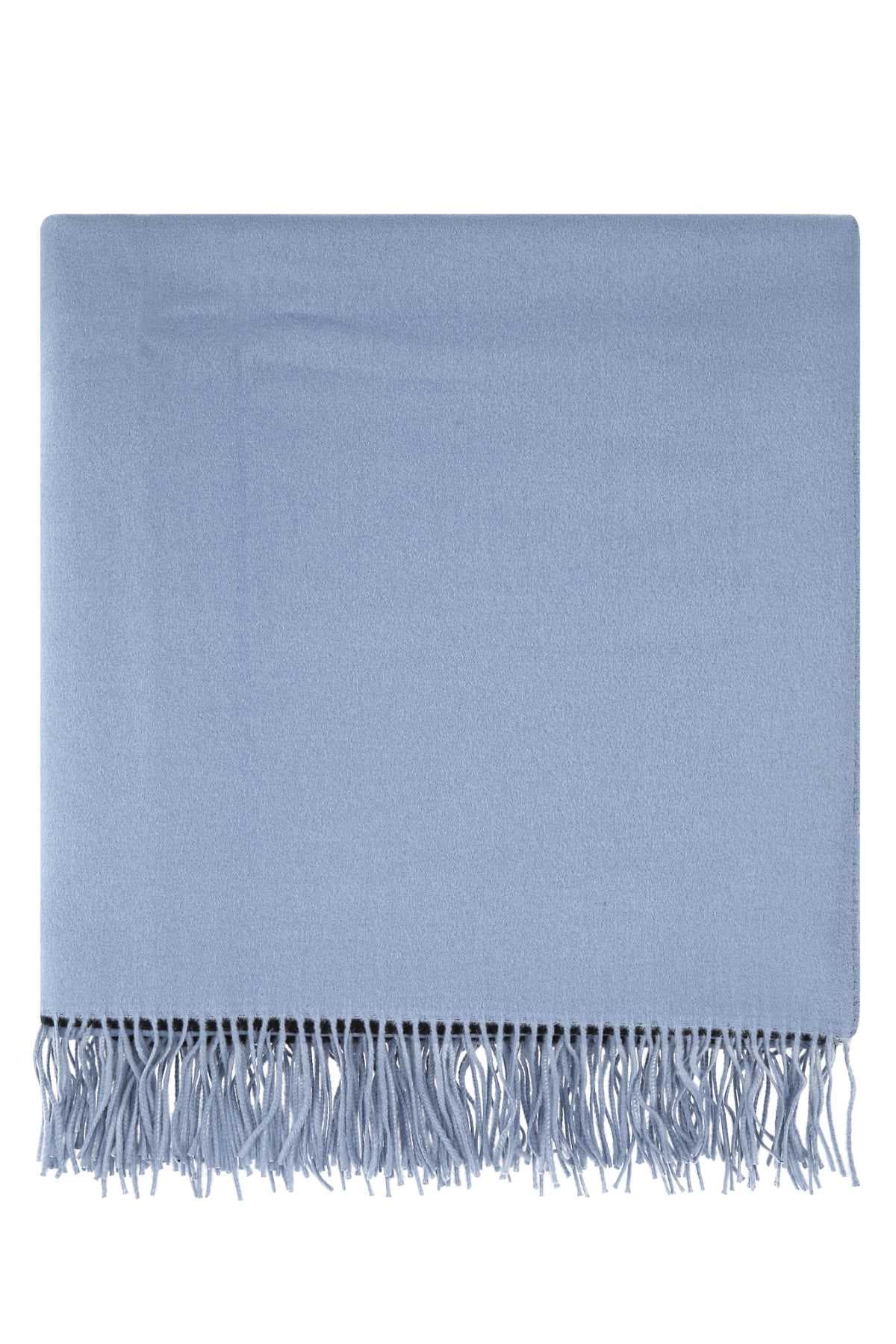 Powder blue cashmere blanket