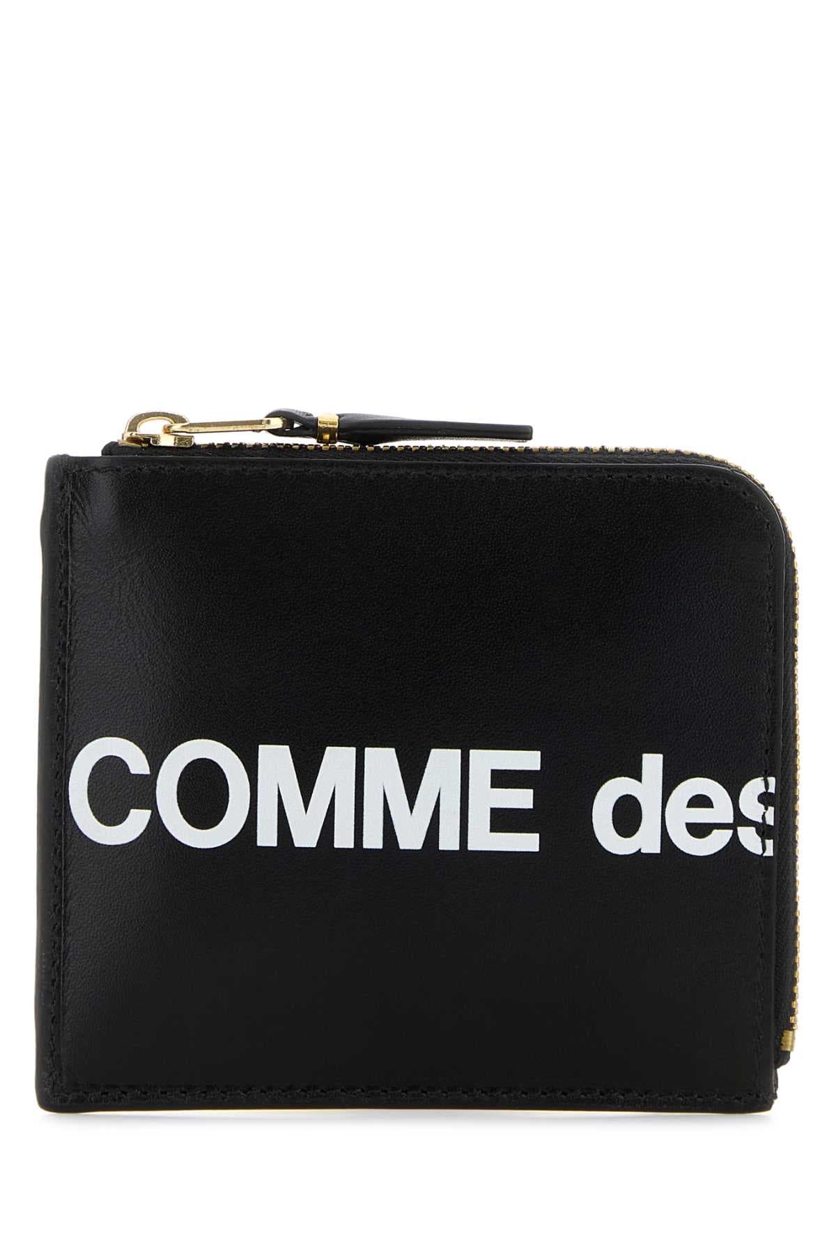 Black leather coin case