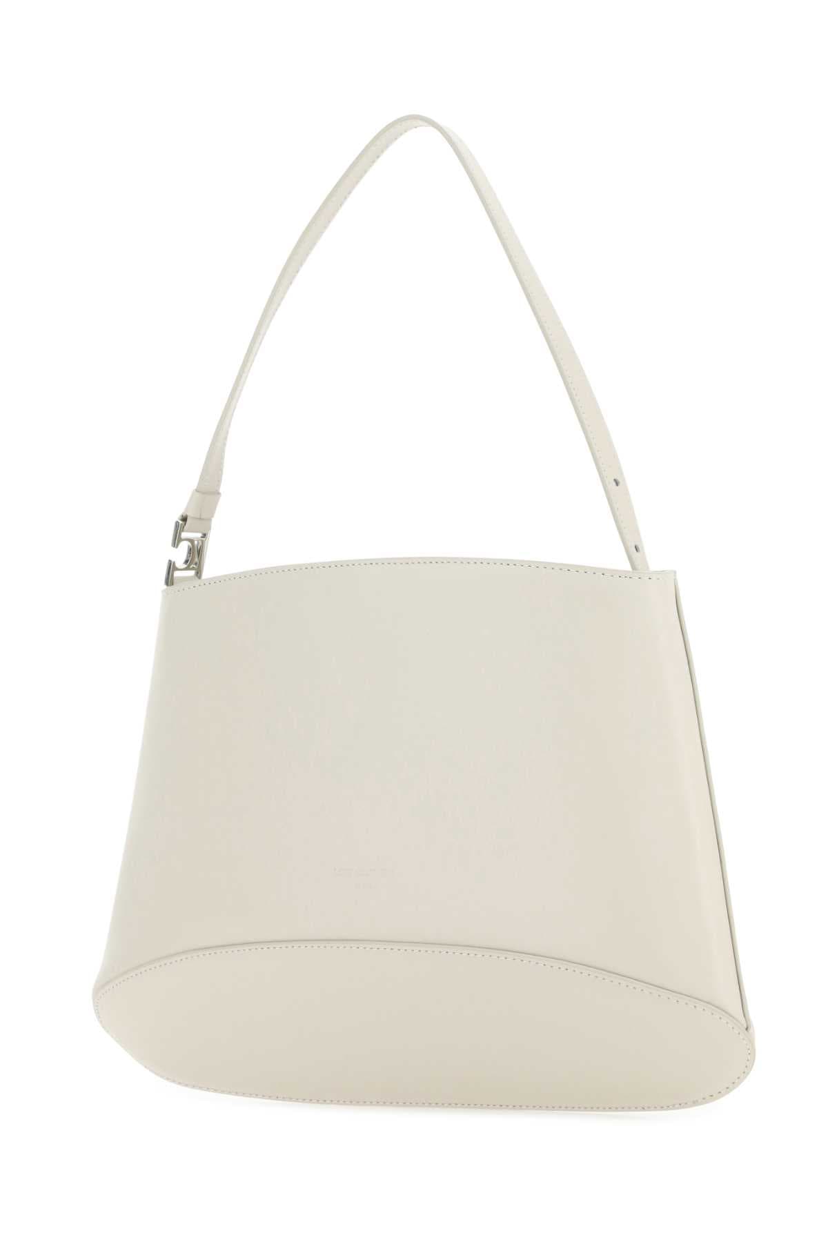Ivory leather handbag - мініатюра 2
