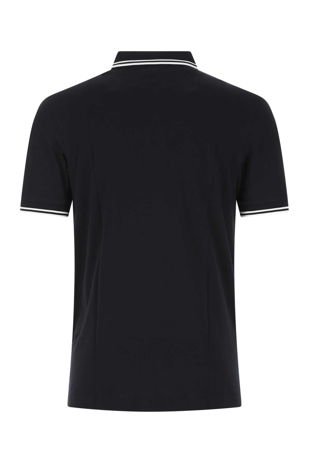 Midnight blue piquet polo shirt - мініатюра 2