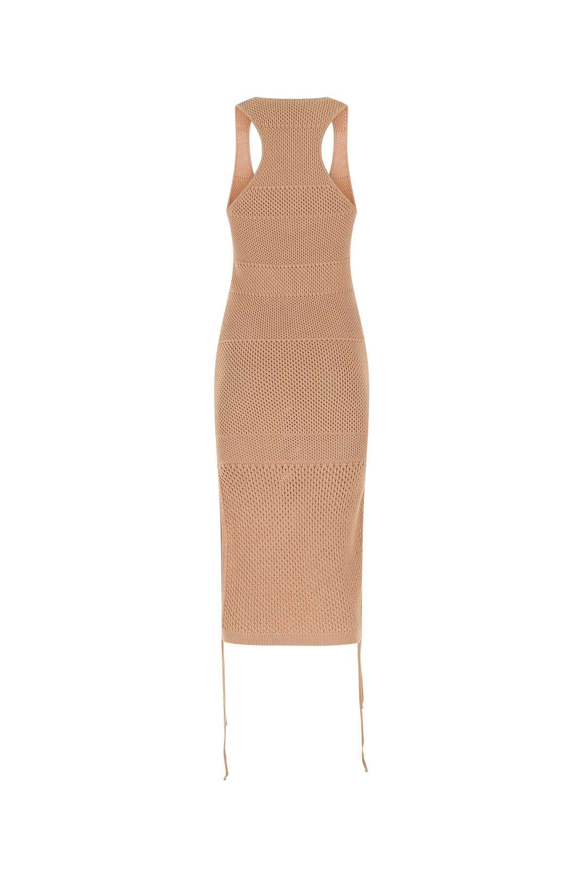 Biscuit in stretch mesh dress - мініатюра 2