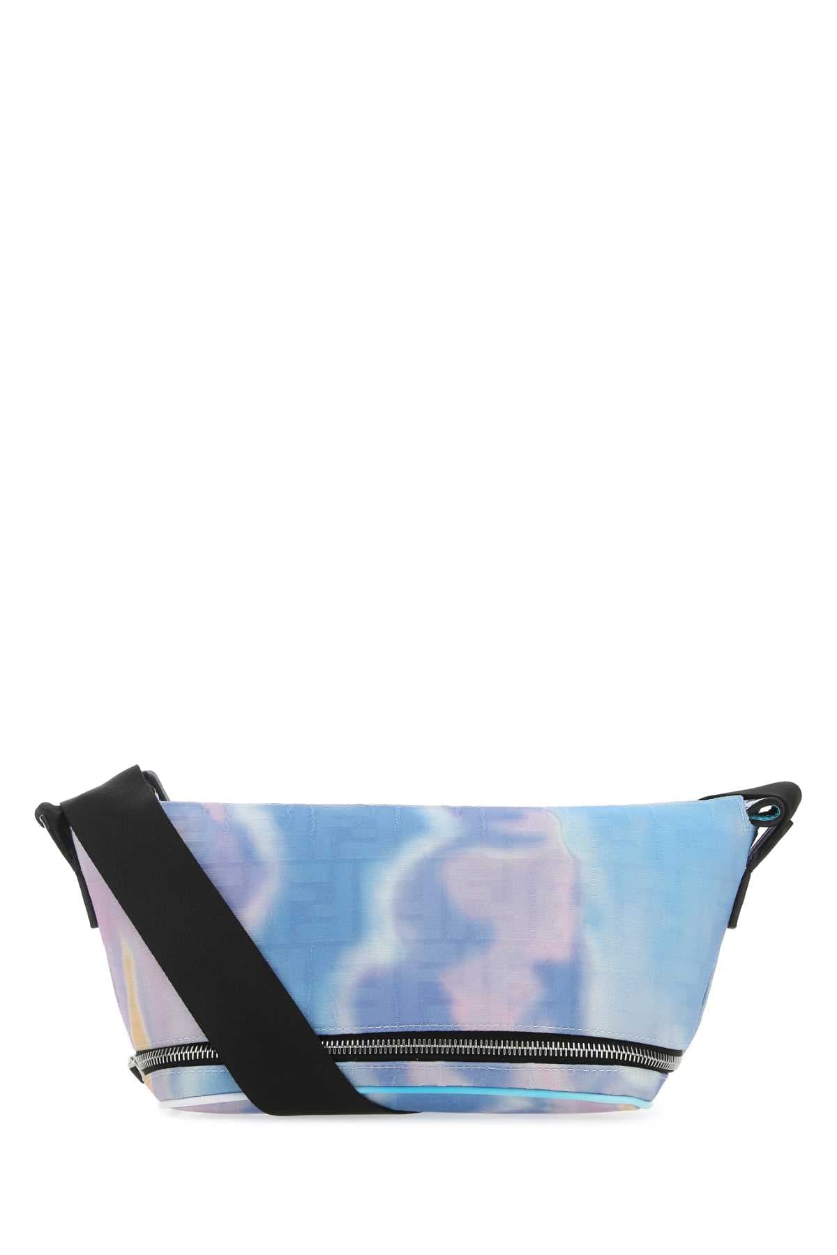 Multicolor fabric belt bag